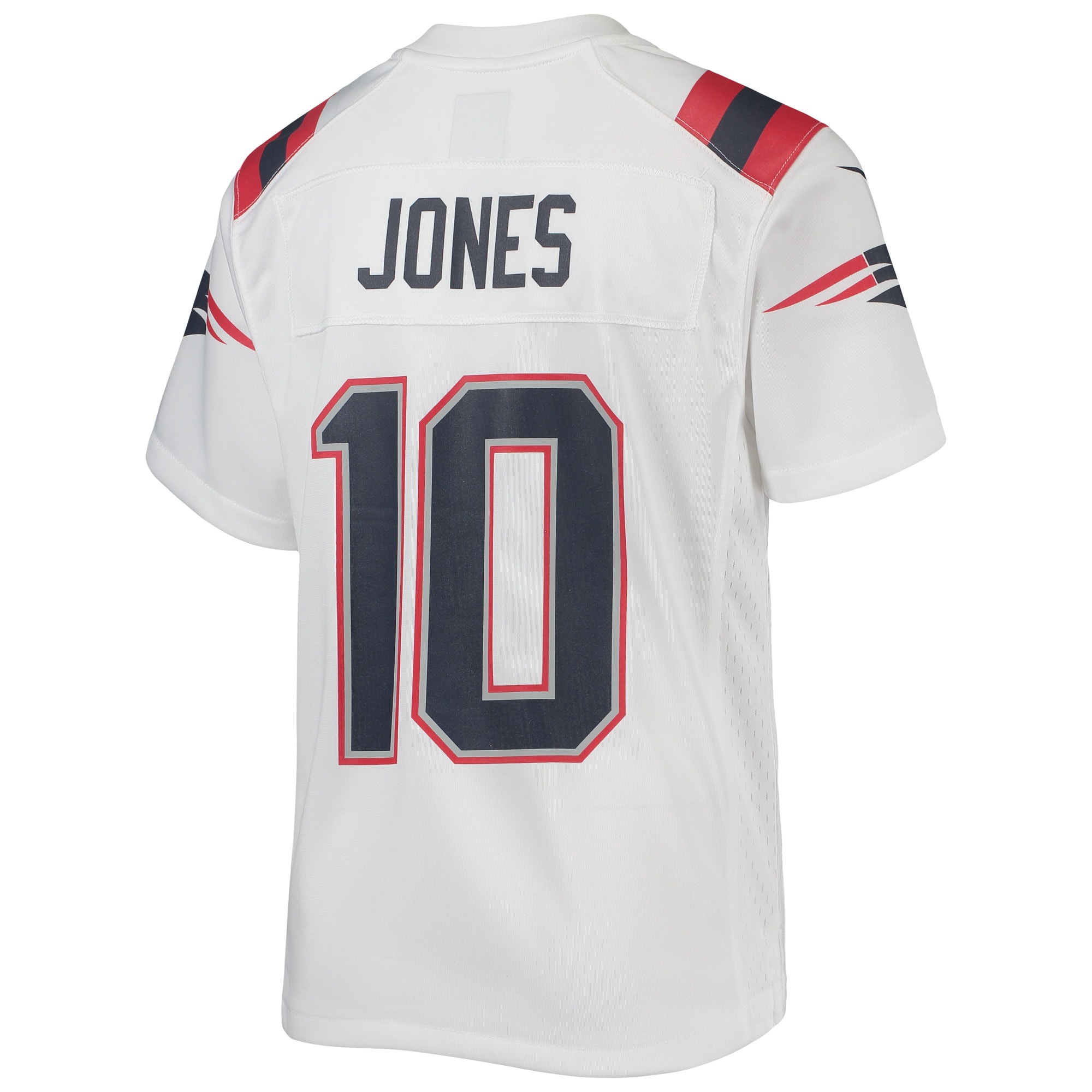 Mac Jones New England Patriots Nike Youth Game Jersey - White - vstockx