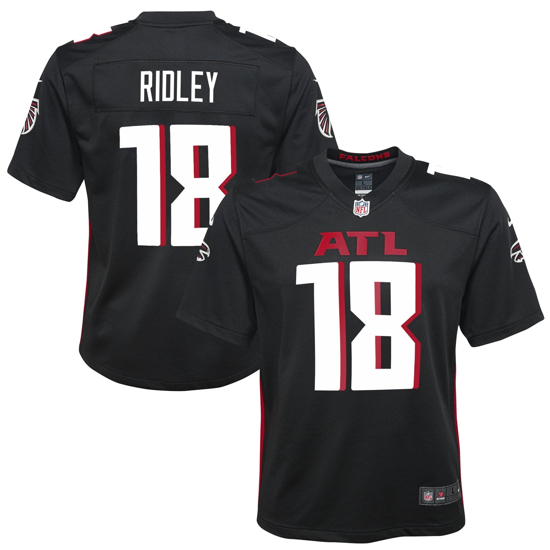 Youth Nike Calvin Ridley Black Atlanta Falcons Player Game Jersey - vstockx