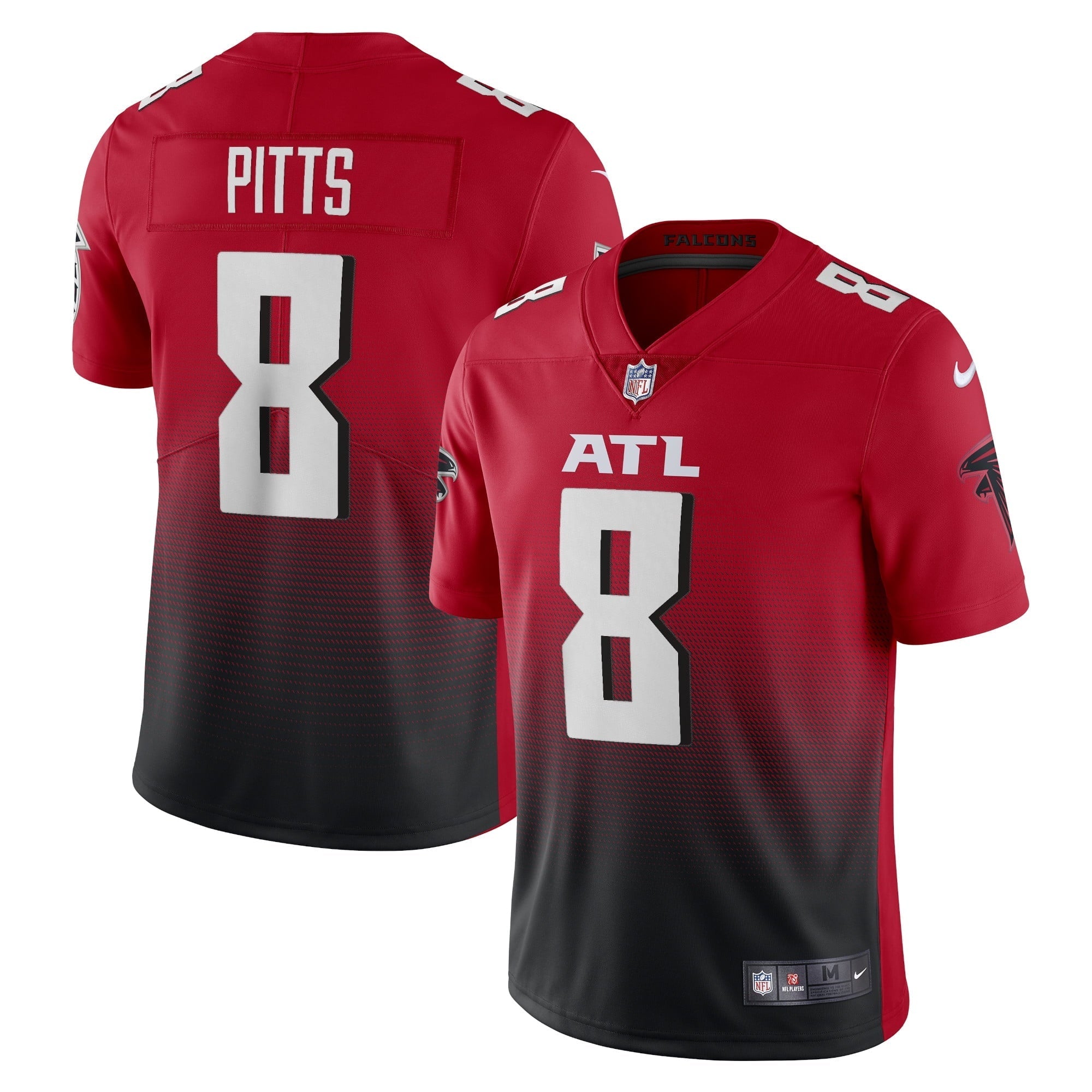 Men's Nike Kyle Pitts Red Atlanta Falcons Alternate 2 Vapor Limited Jersey - vstockx