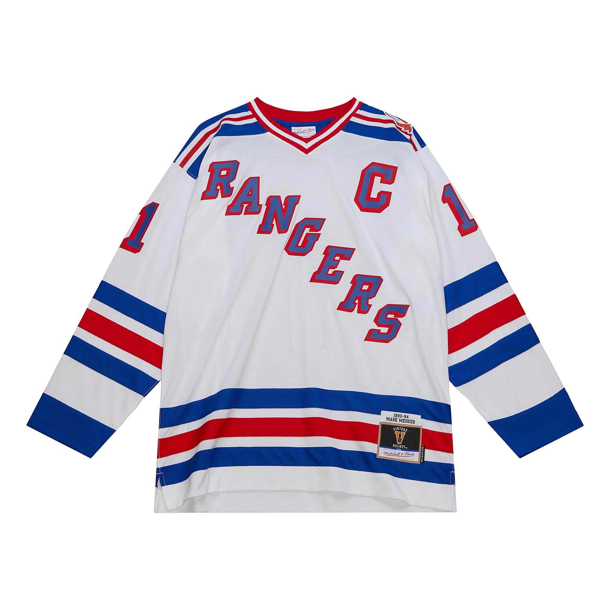 Blue Line Mark Messier New York Rangers 1993 Jersey - vstockx