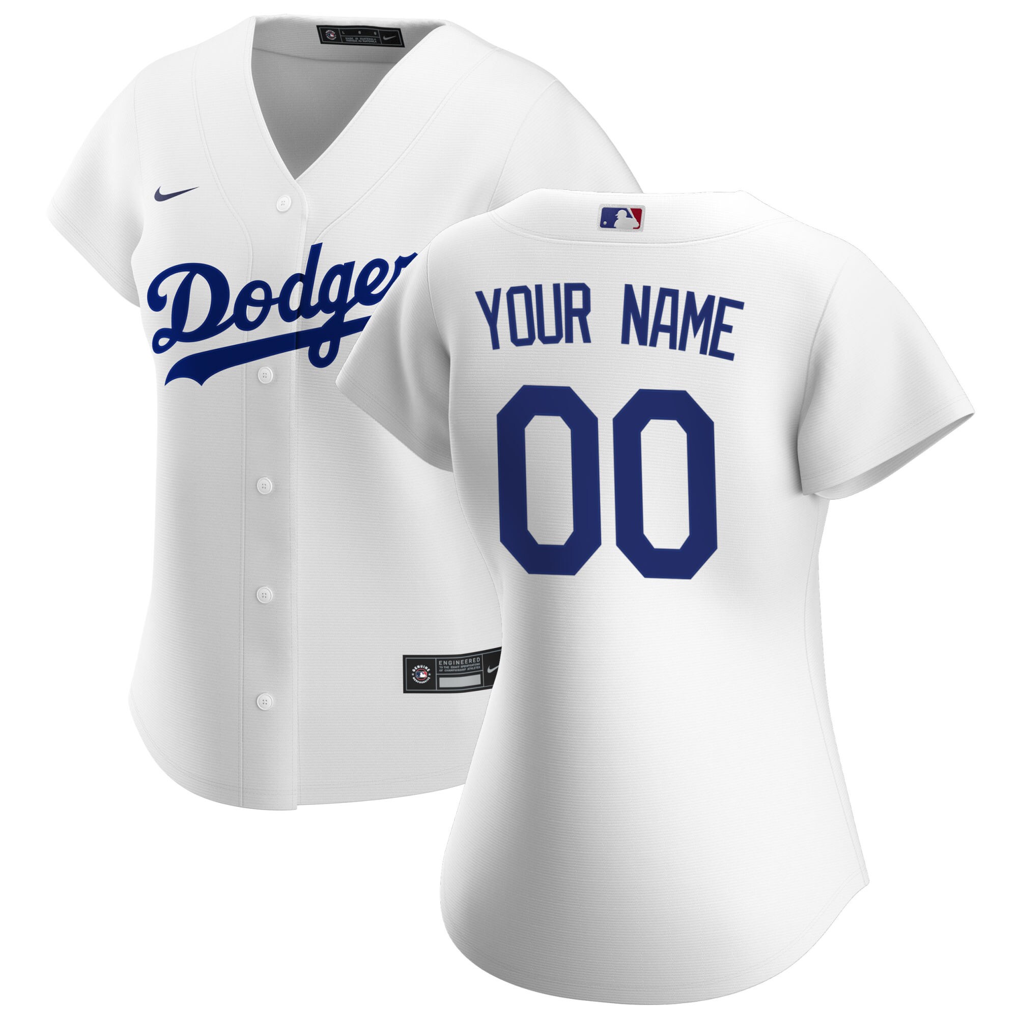 Los Angeles Dodgers Nike Women's Home Replica Custom Jersey - White - vstockx