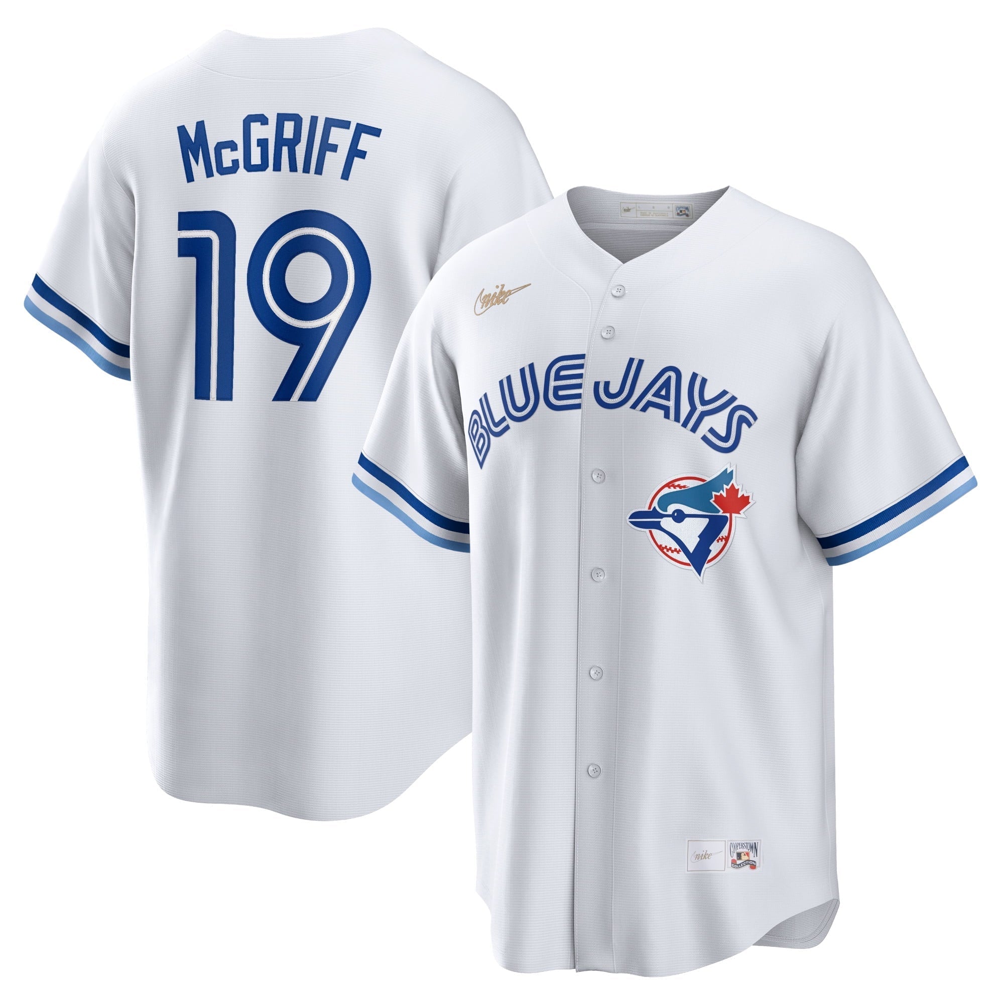 Men's Nike Fred McGriff White Toronto Blue Jays Cooperstown Collection 2023 Hall of Fame Inline Replica Jersey - vstockx