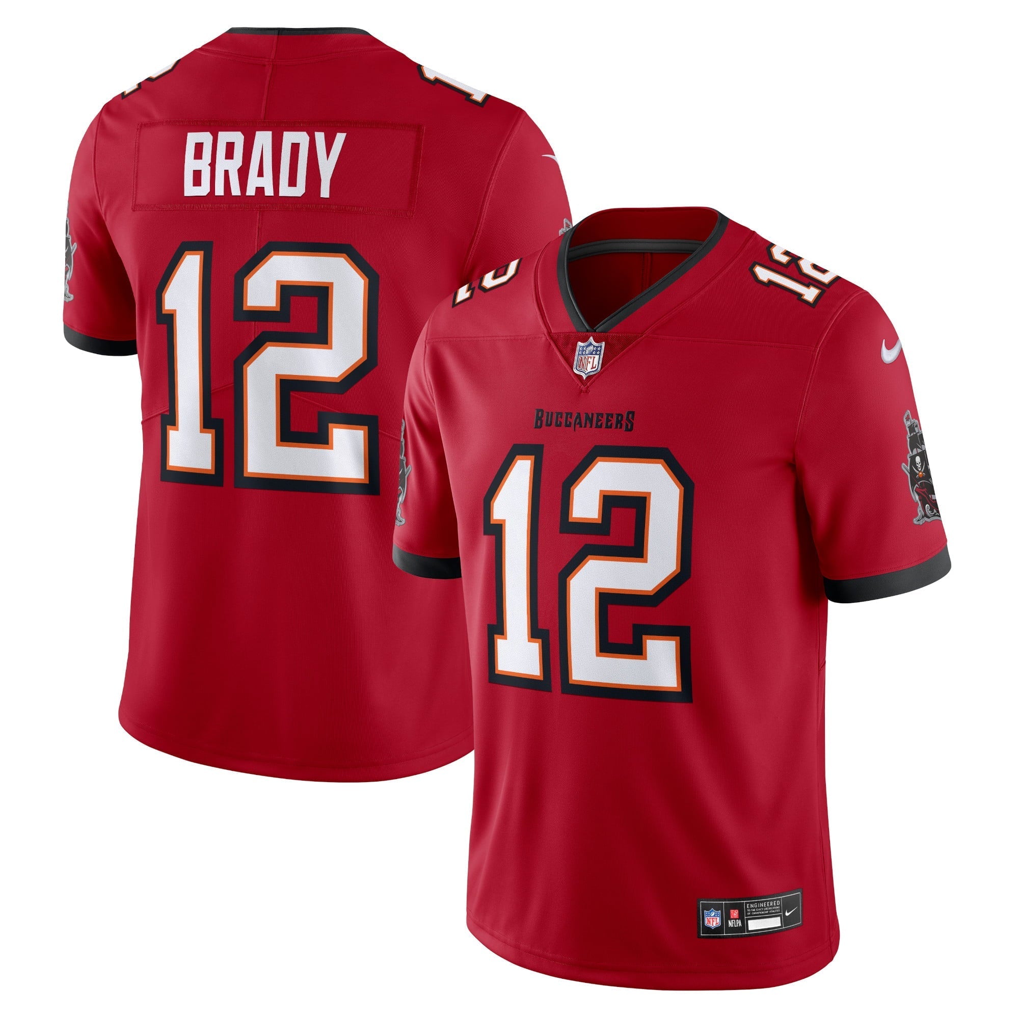 Men's Nike Tom Brady Red Tampa Bay Buccaneers Vapor Untouchable Limited Jersey - vstockx