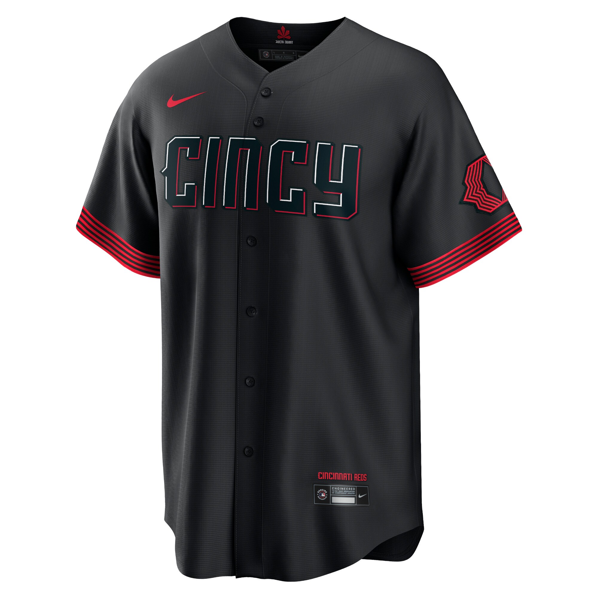 Barry Larkin Cincinnati Reds Nike 2023 City Connect Replica Player Jersey - Black - vstockx