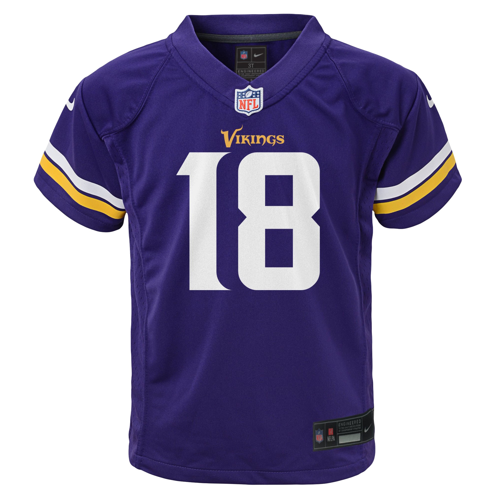Justin Jefferson Minnesota Vikings Nike Toddler Game Jersey - Purple - vstockx