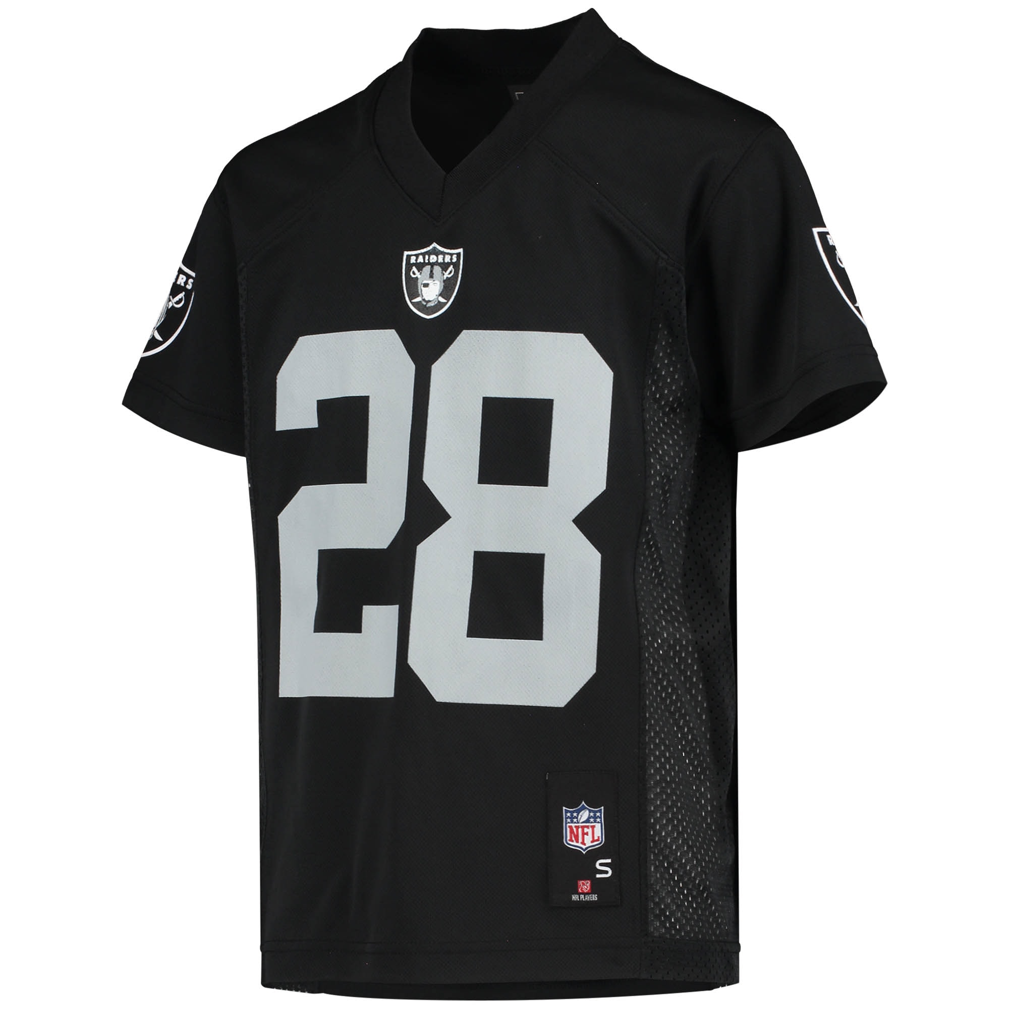 Josh Jacobs Las Vegas Raiders Youth Replica Player Jersey - Black - vstockx
