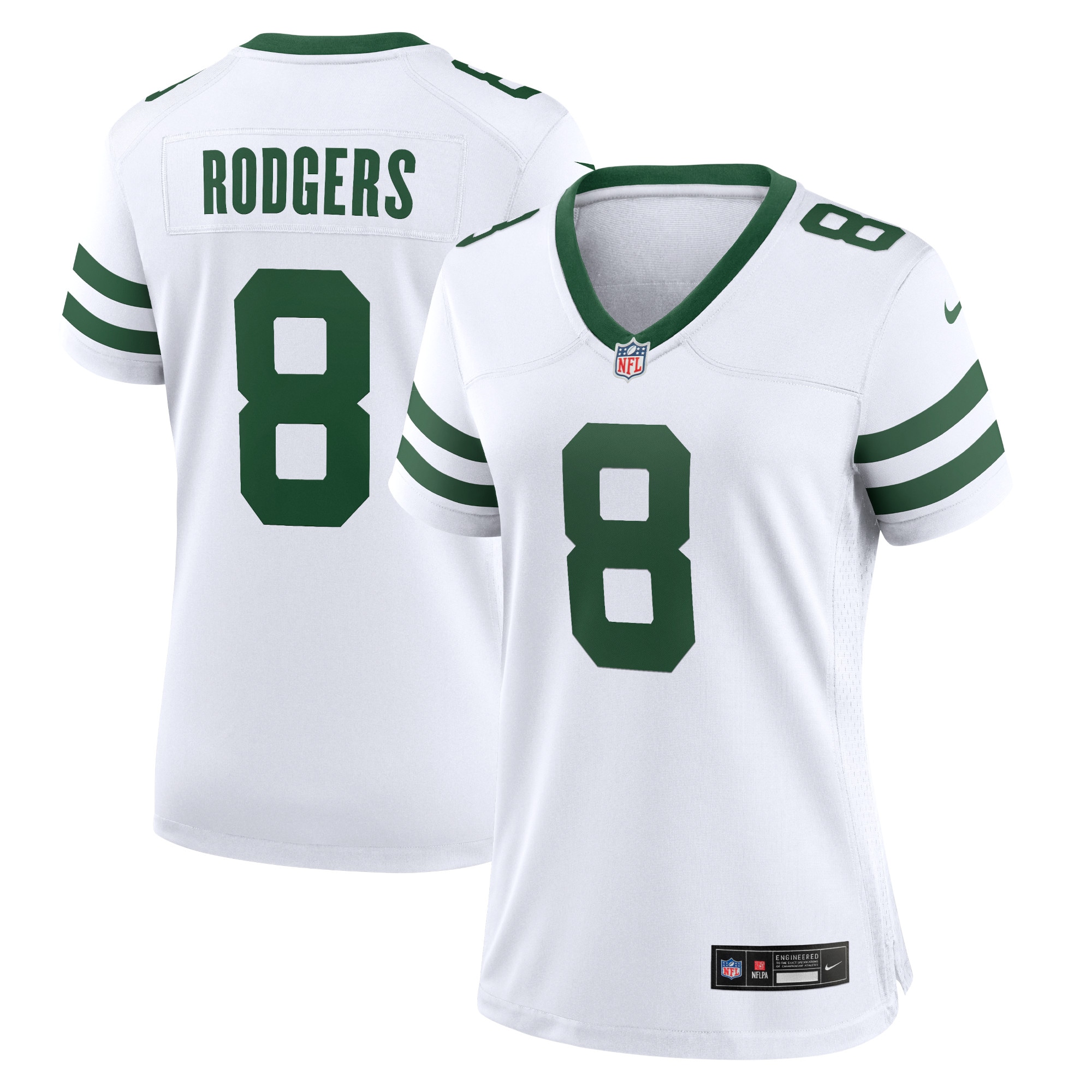 Aaron Rodgers New York Jets Nike Women's Player Jersey - White - vstockx