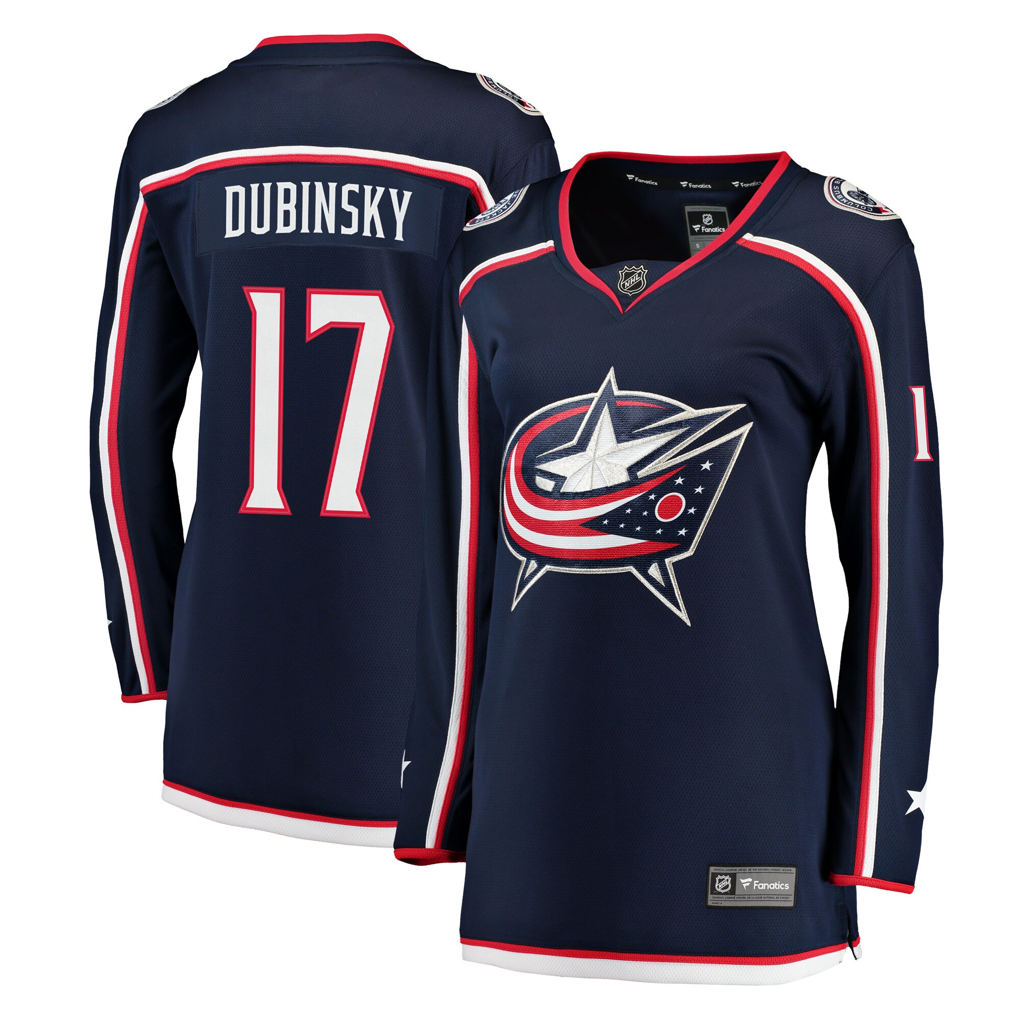 Brandon Dubinsky Columbus Blue Jackets Fanatics Branded Women's Breakaway Jersey - Navy - vstockx