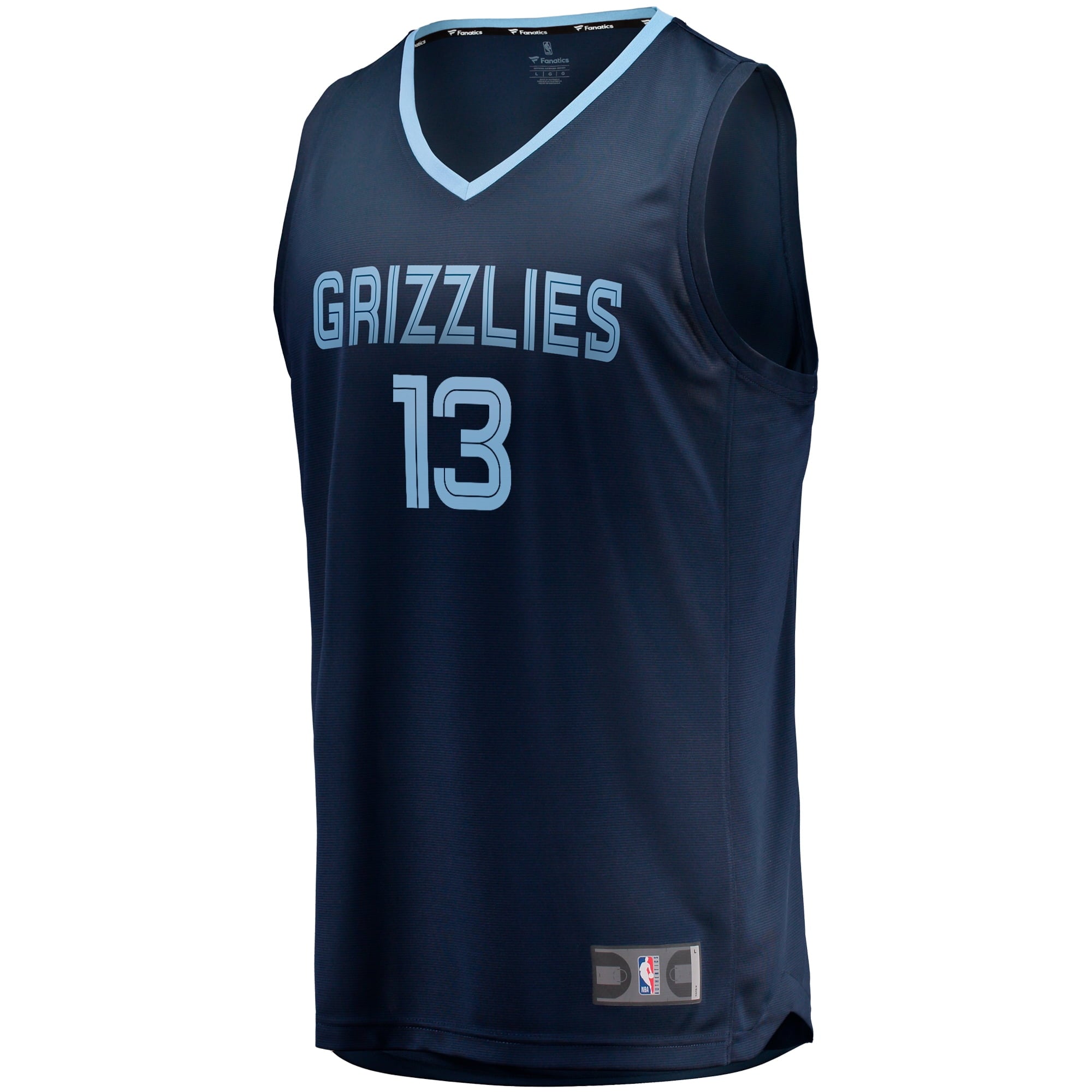 Men's Fanatics Branded Jaren Jackson Jr. Navy Memphis Grizzlies 2021/22 Fast Break Replica Jersey - Icon Edition - vstockx
