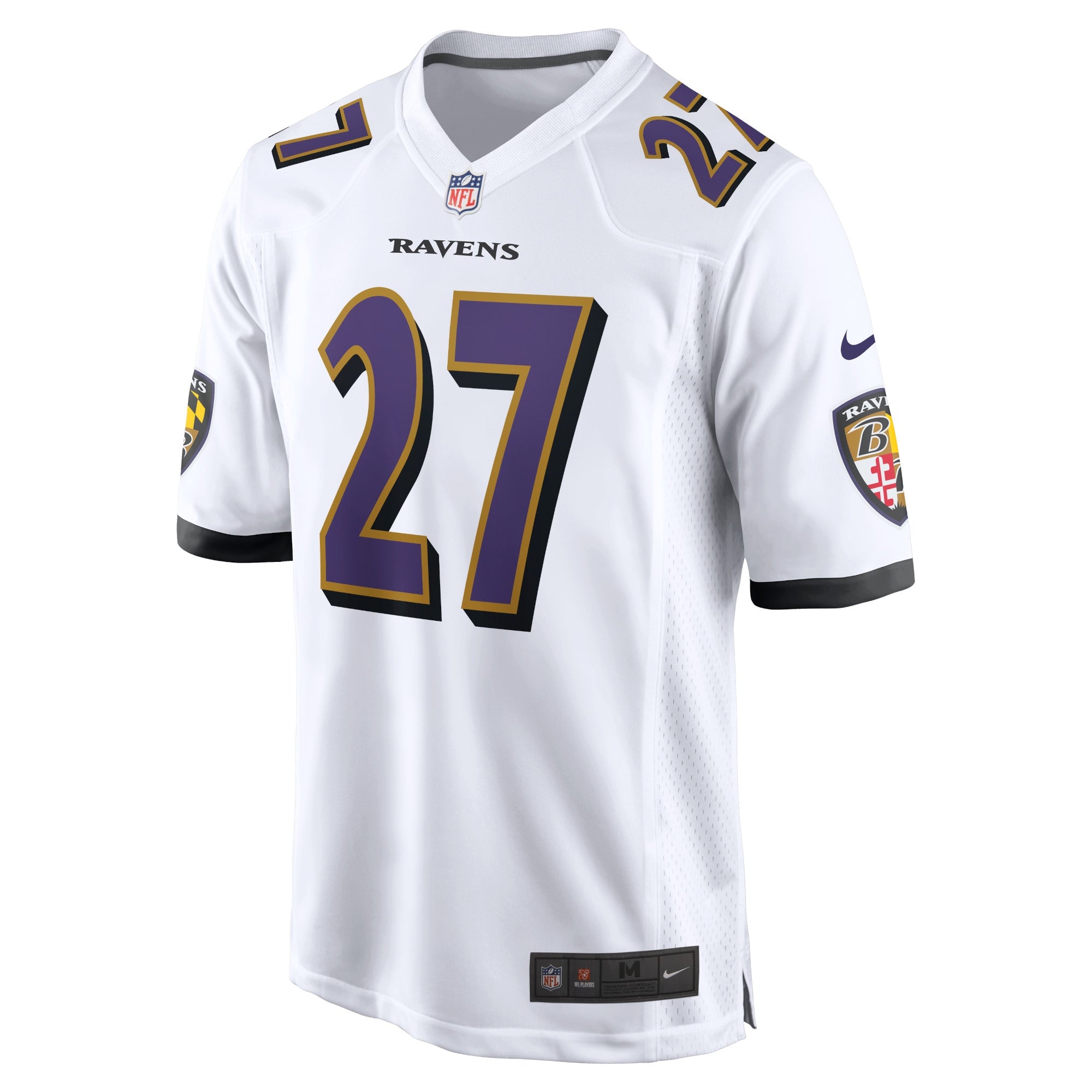 Men's Nike J.K. Dobbins White Baltimore Ravens Game Jersey - vstockx