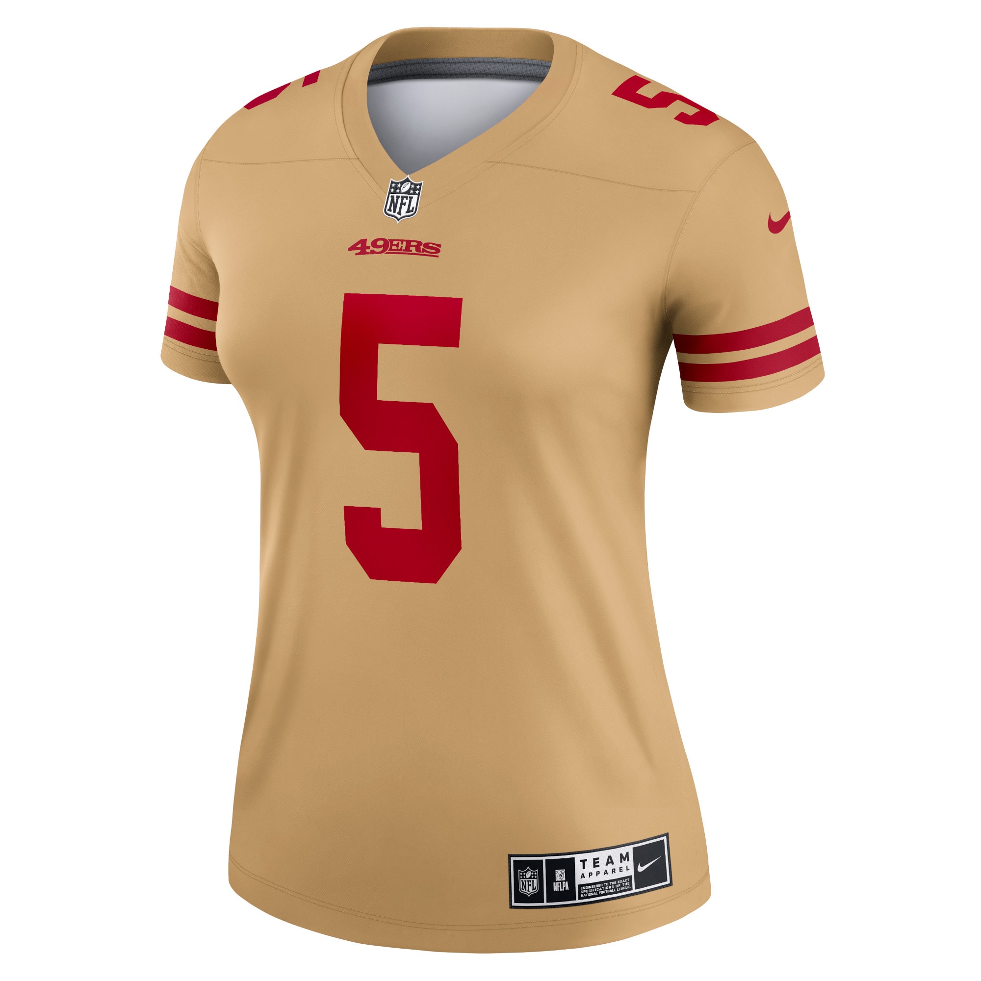 Trey Lance San Francisco 49ers Nike Women's Inverted Legend Jersey - Gold - vstockx