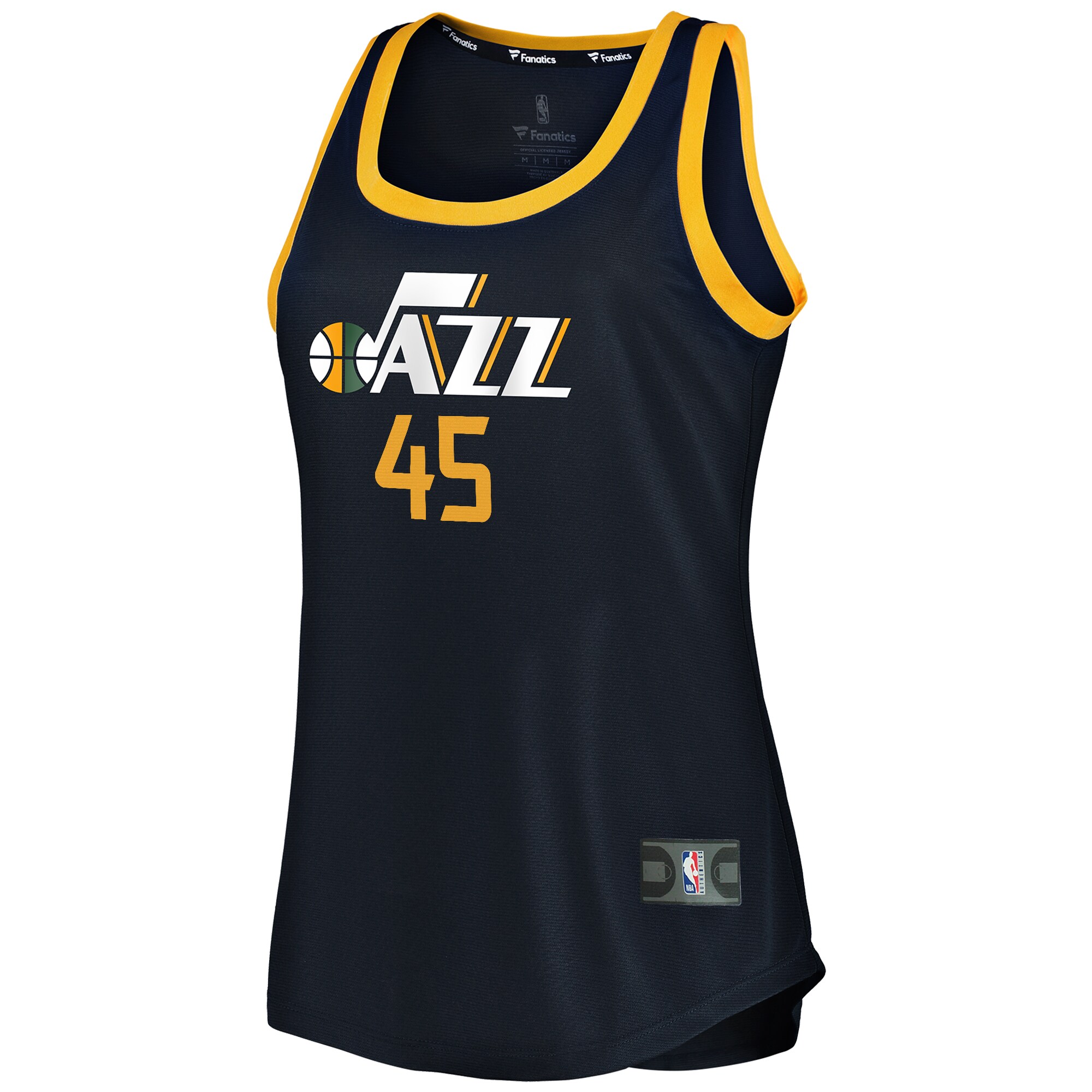 Donovan Mitchell Utah Jazz Fanatics Branded Women's Fast Break Team Tank Jersey - Icon Edition - Navy - vstockx