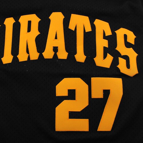 Mitchell & Ness Pittsburgh Pirates Kent Tekulve 1982 Cooperstown Collection Authentic Practice Jersey - Black - vstockx