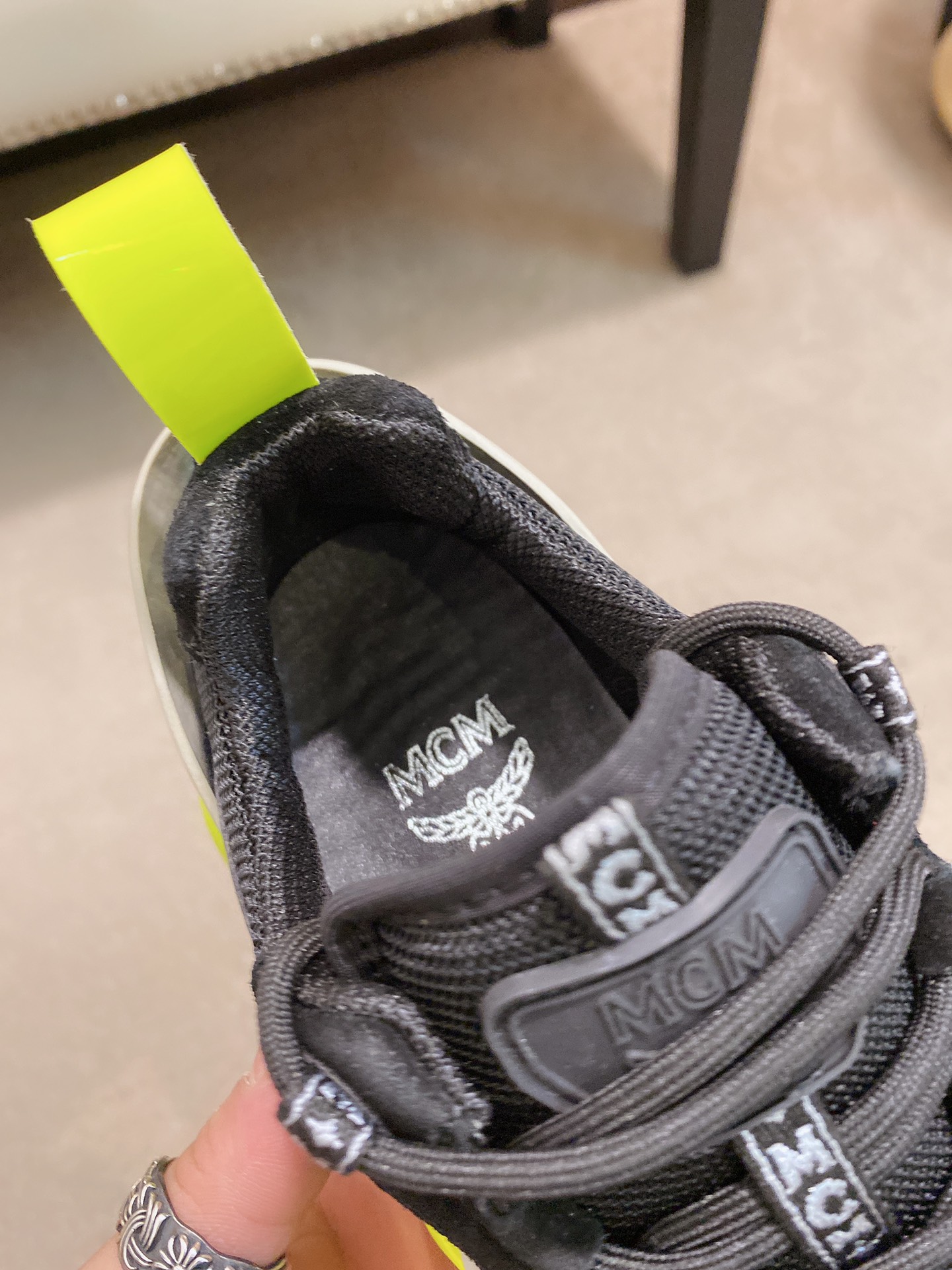 MCM Low Top Logo Lace-up Sneakers 6 - vstockx