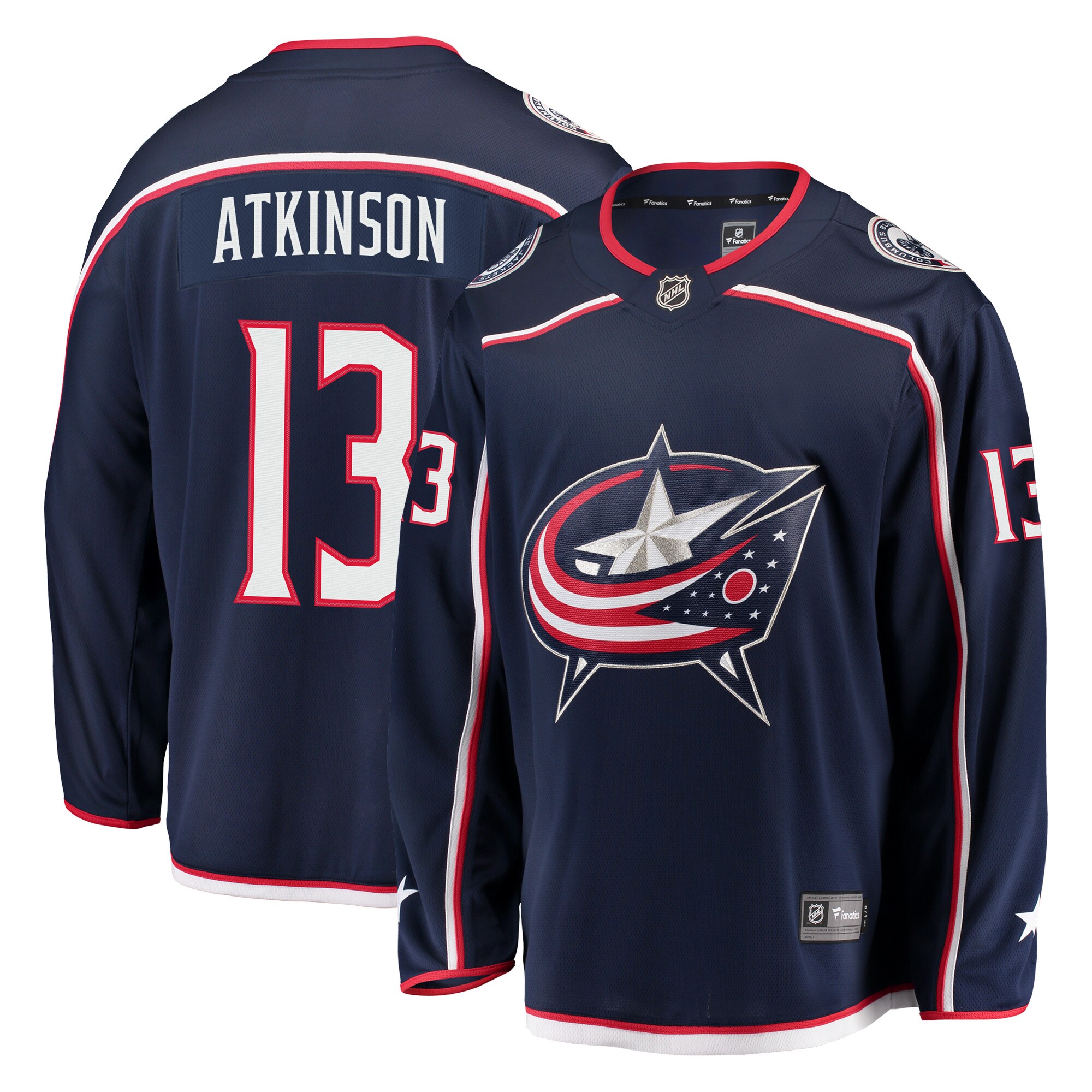 Cam Atkinson Columbus Blue Jackets Fanatics Branded Youth Breakaway Player Jersey - Navy - vstockx