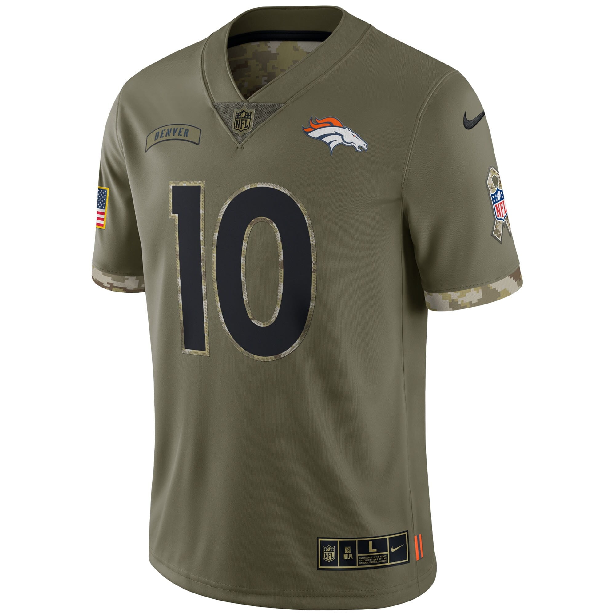 Men's Nike Jerry Jeudy Olive Denver Broncos 2022 Salute To Service Limited Jersey - vstockx