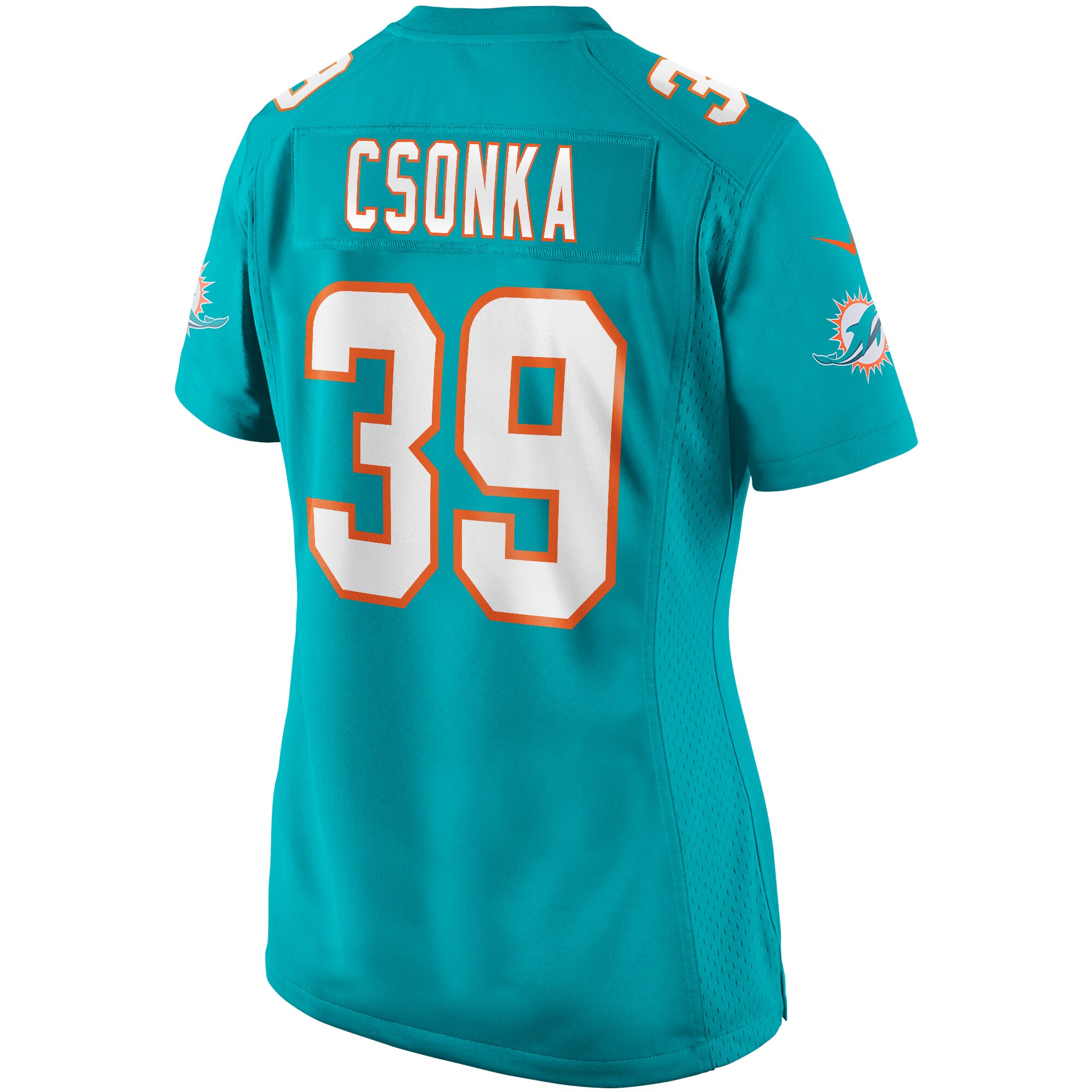 Larry Csonka Miami Dolphins Nike Women's Game Retired Player Jersey - Aqua - vstockx