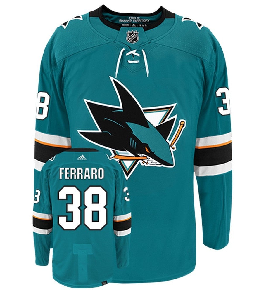 Mario Ferraro San Jose Sharks Adidas Primegreen Authentic NHL Hockey Jersey - vstockx