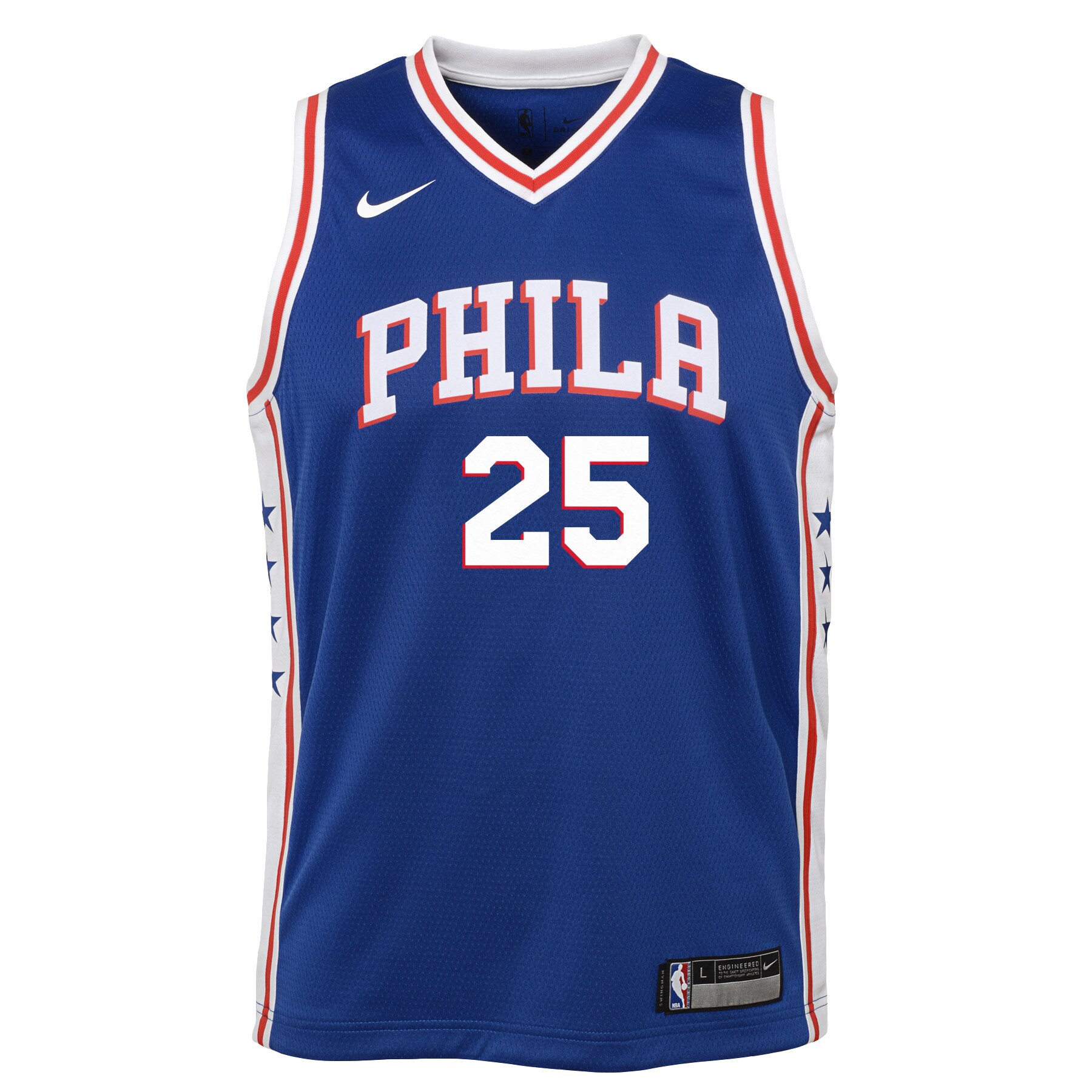 Ben Simmons Philadelphia 76ers Nike Youth Swingman Jersey Royal - Icon Edition - vstockx