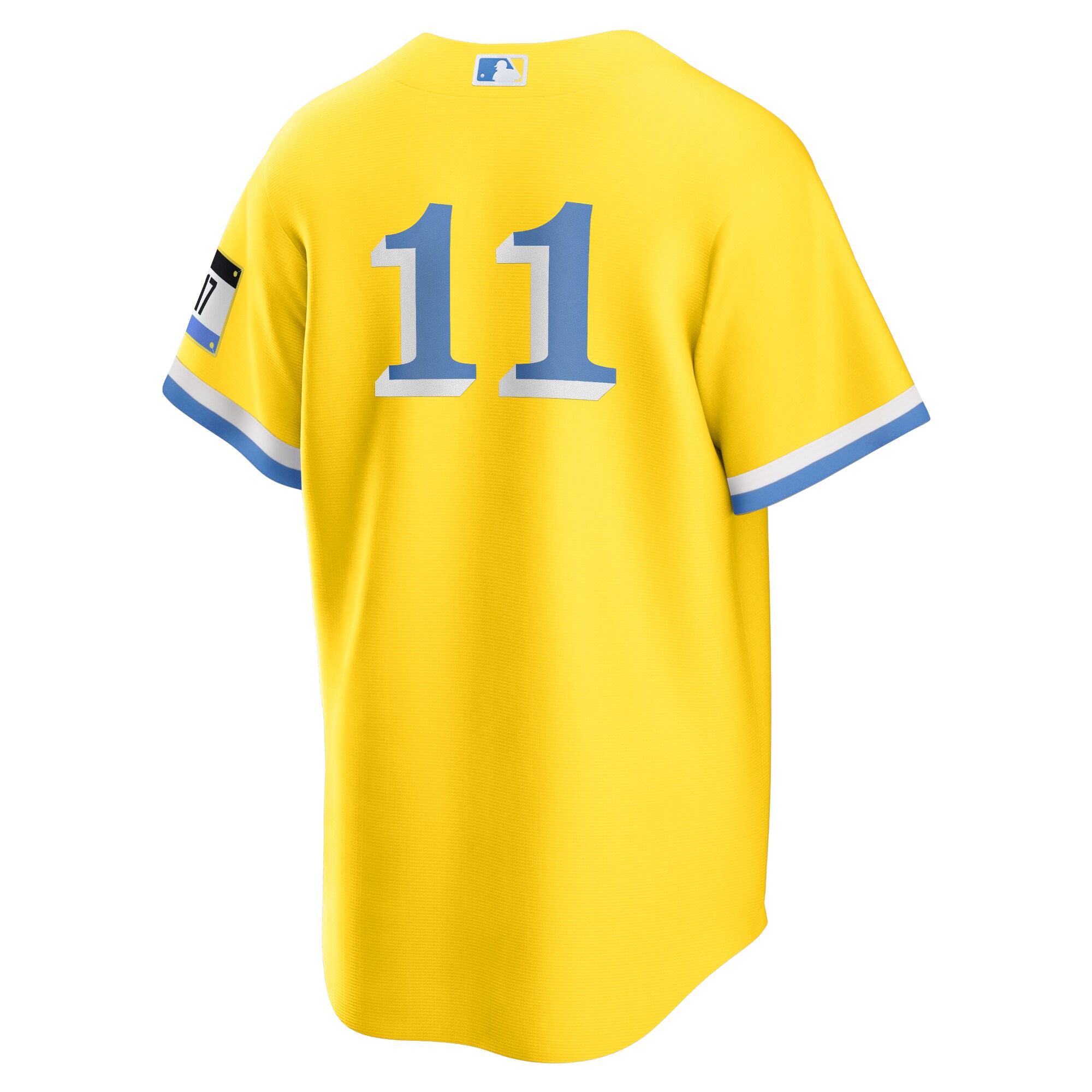Rafael Devers Boston Red Sox Nike City Connect Replica Player Jersey - Gold/Light Blue - vstockx