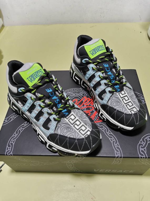 Versace Trigreca Milan Black Blue Purple - vstockx