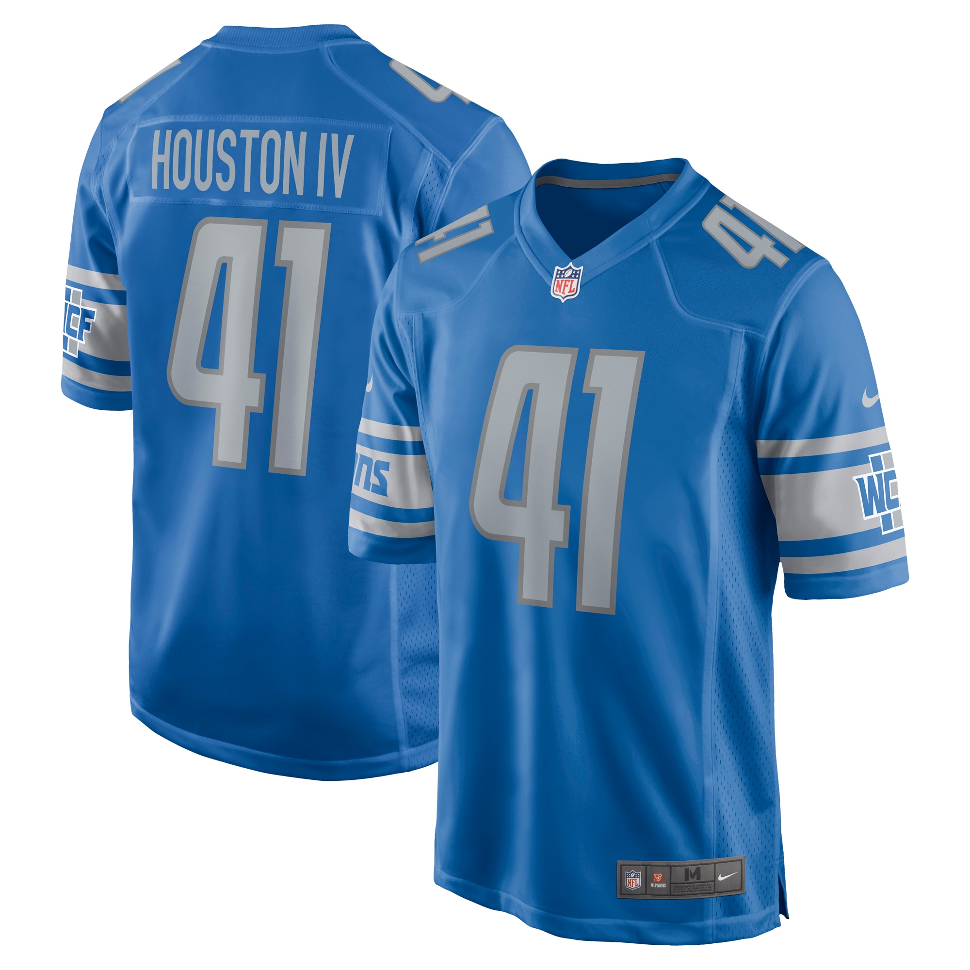 James Houston Detroit Lions Nike Game Jersey - Blue - vstockx