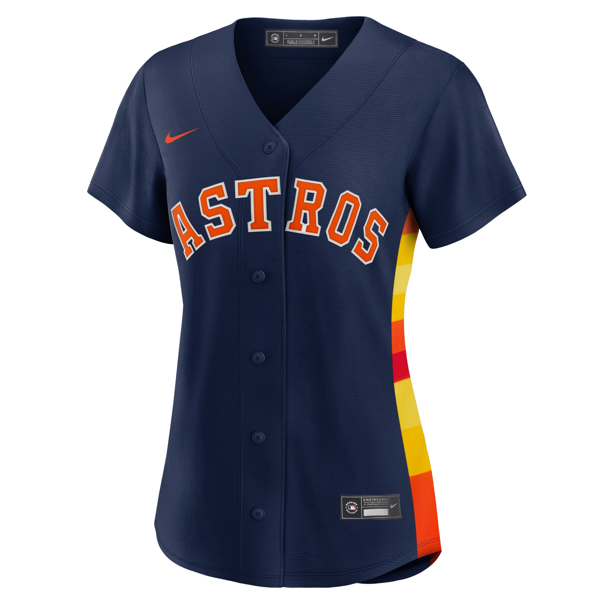 Houston Astros Nike Women's Alternate Replica Team Jersey - Navy - vstockx