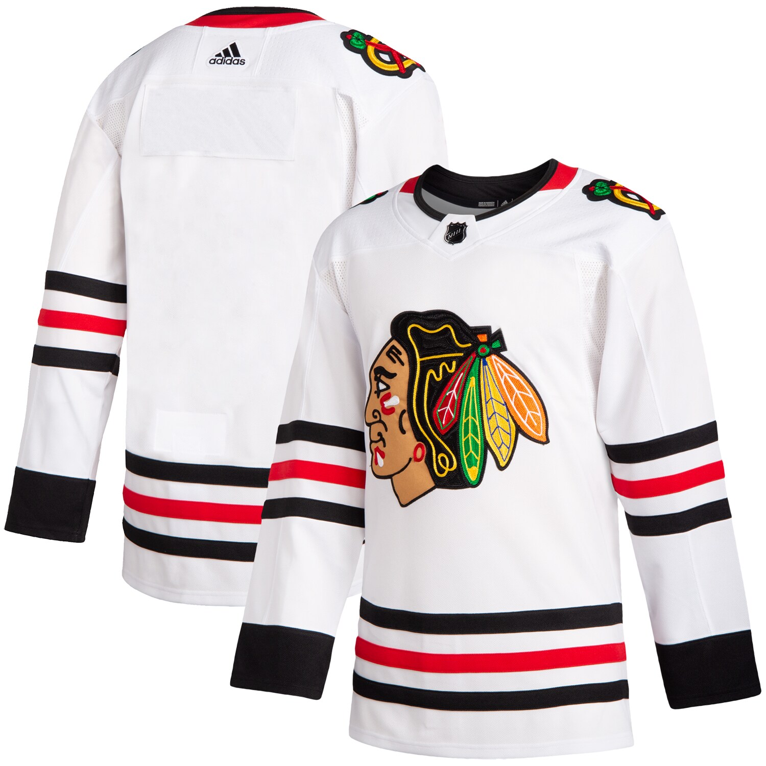 Chicago Blackhawks adidas Away Authentic Jersey - White - vstockx