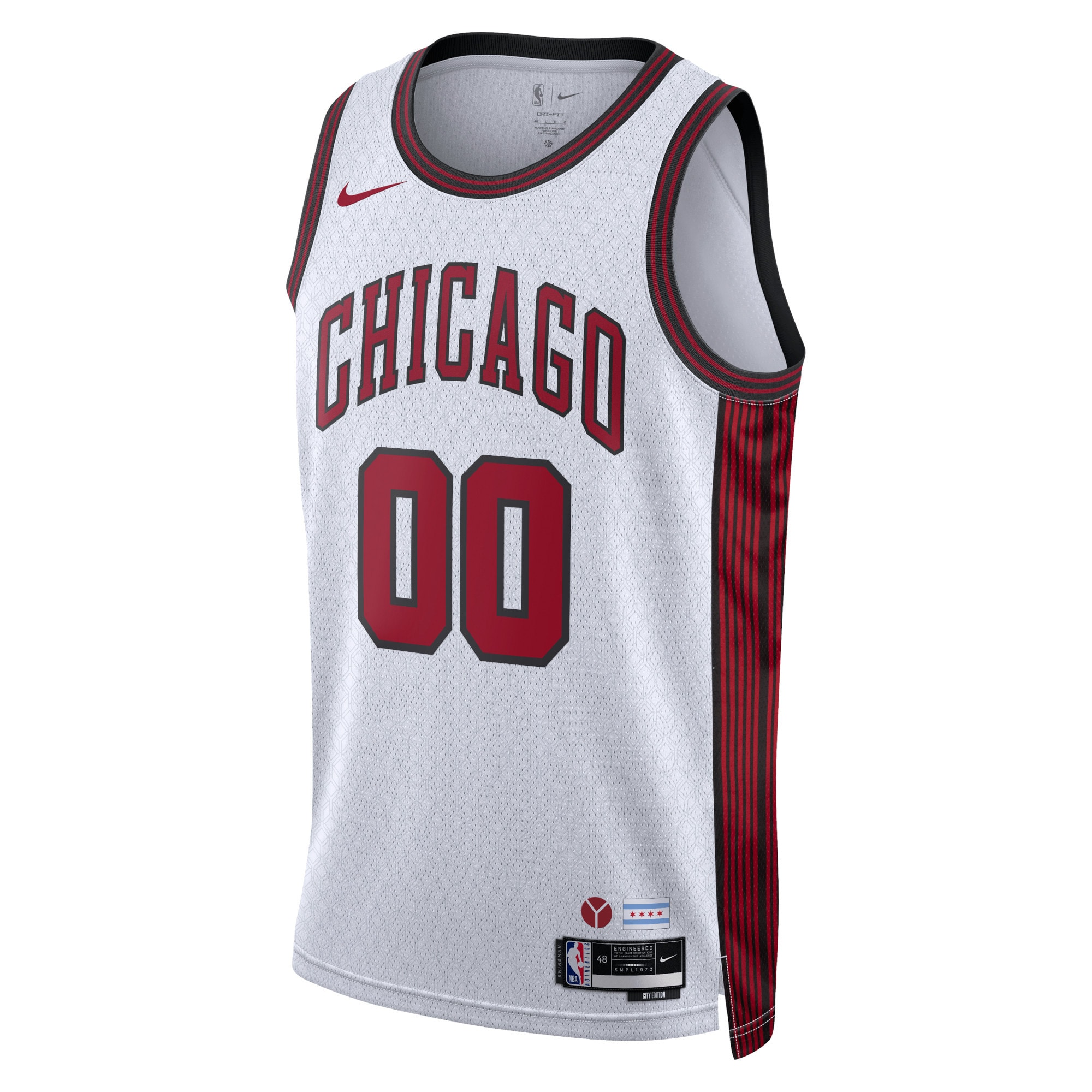 Chicago Bulls Nike Unisex 2022/23 Swingman Custom Jersey - City Edition - White - vstockx