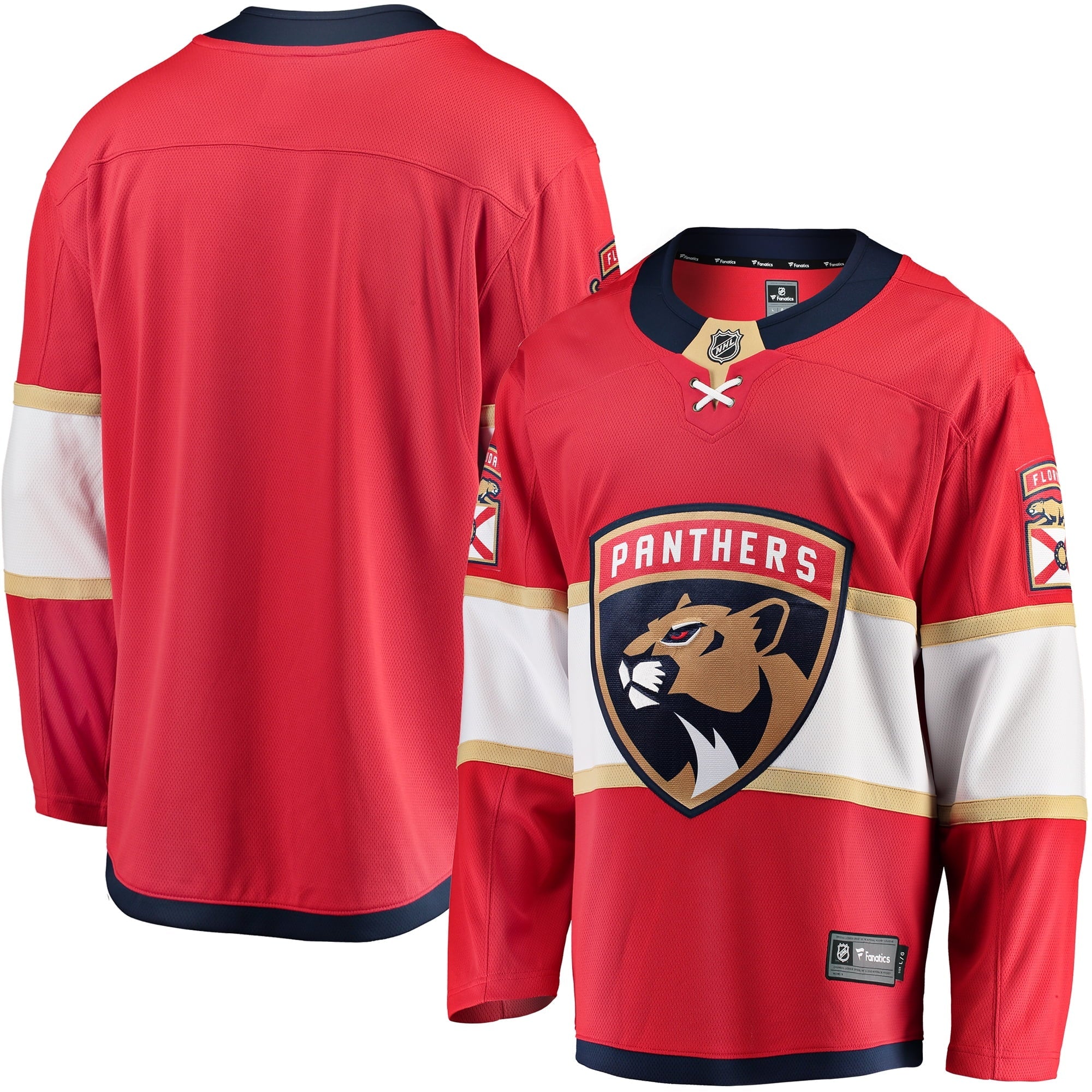Men's Fanatics Branded Red Florida Panthers Breakaway Home Jersey - vstockx