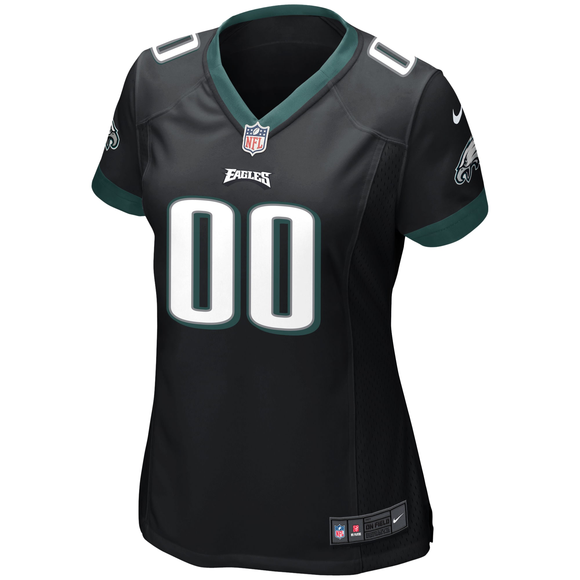 Philadelphia Eagles Nike Women's Alternate Custom Game Jersey - Black - vstockx