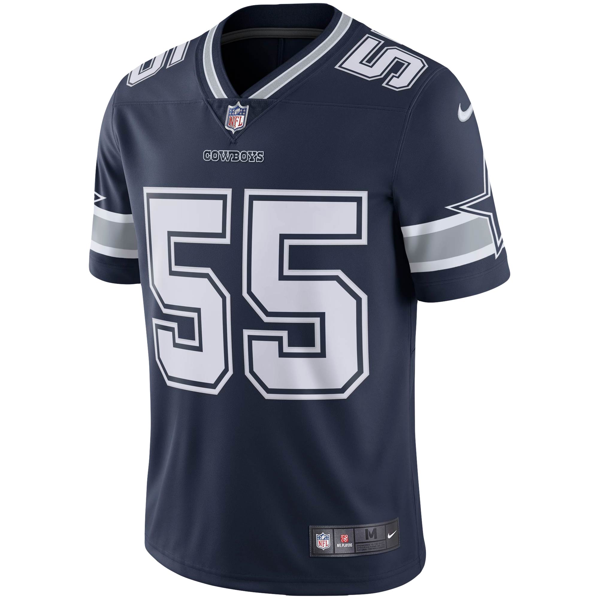 Men's Nike Leighton Vander Esch Navy Dallas Cowboys Vapor Limited Jersey - vstockx