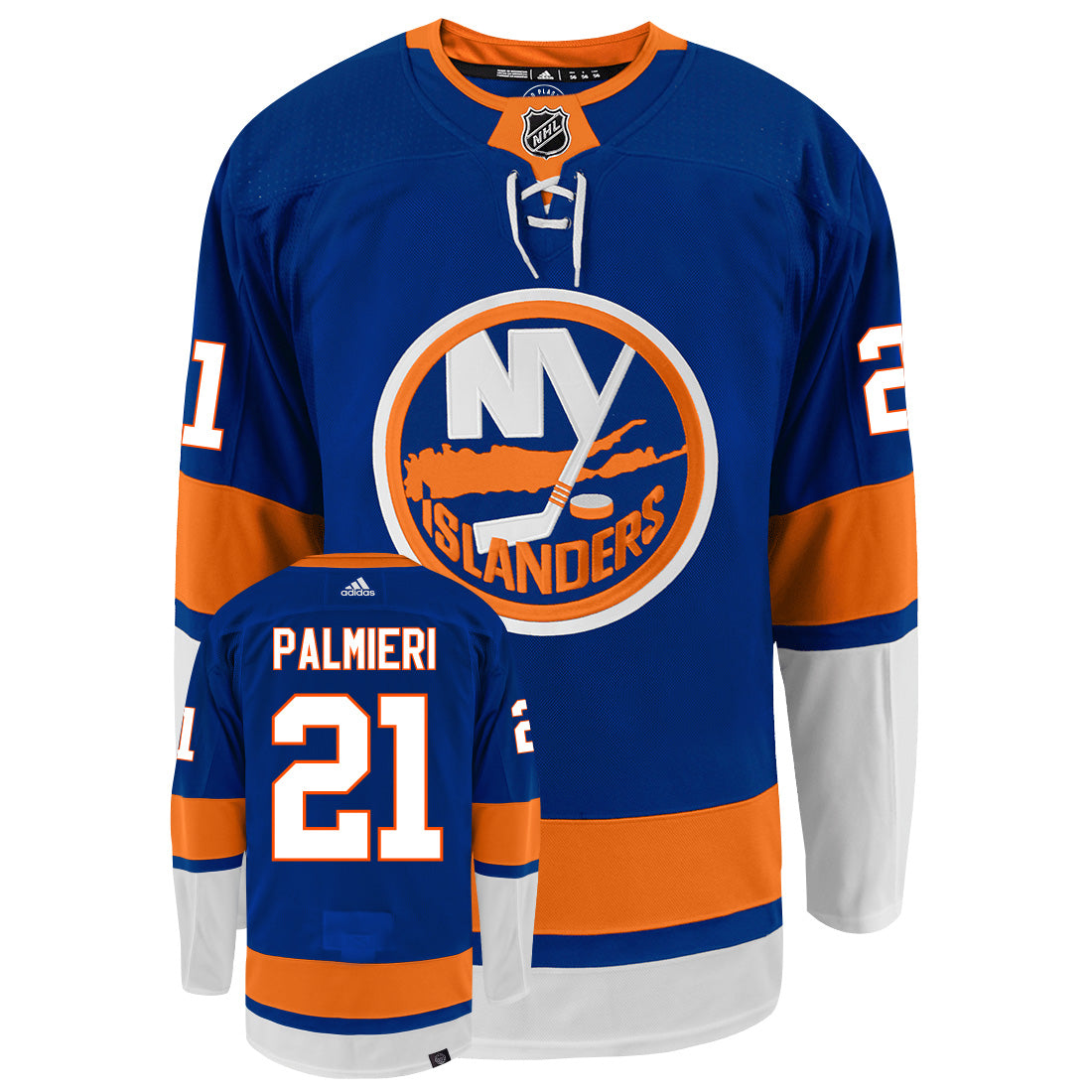 Kyle Palmieri New York Islanders Adidas Primegreen Authentic NHL Hockey Jersey - vstockx