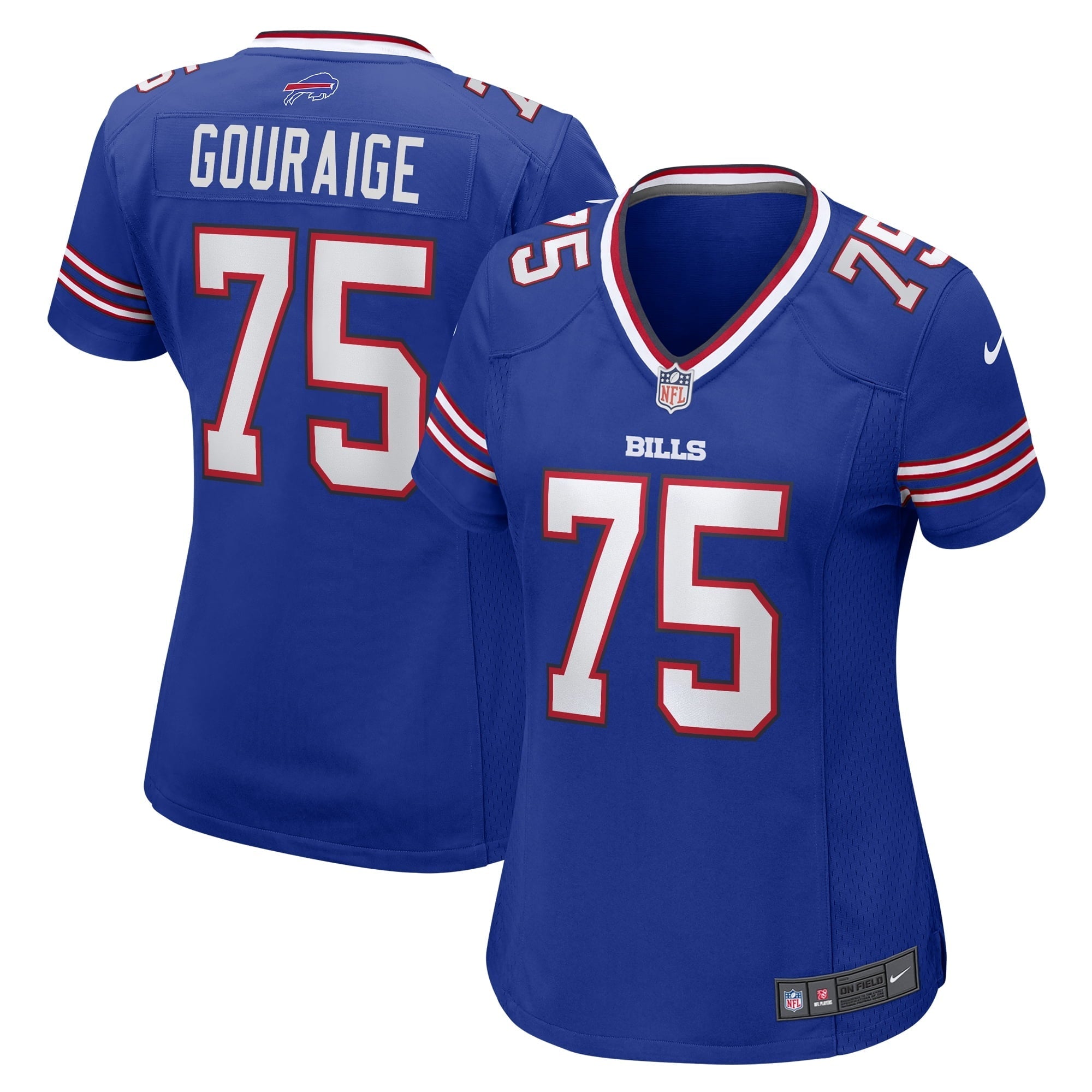 Women's Nike Richard Gouraige Royal Buffalo Bills Team Game Jersey - vstockx
