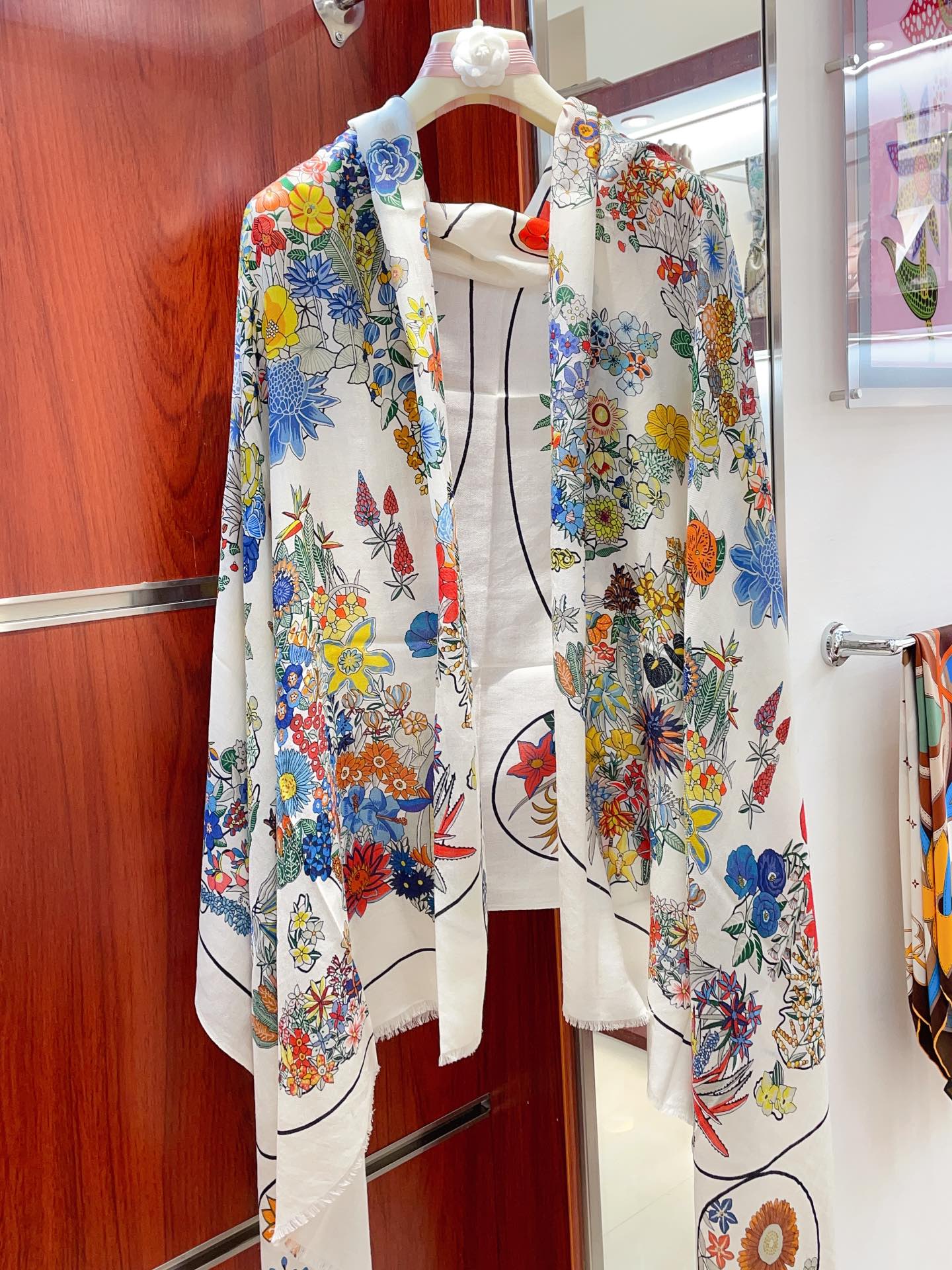 Streetwear Scarf Hermes 328746 SIZE:200*100cm - vstockx