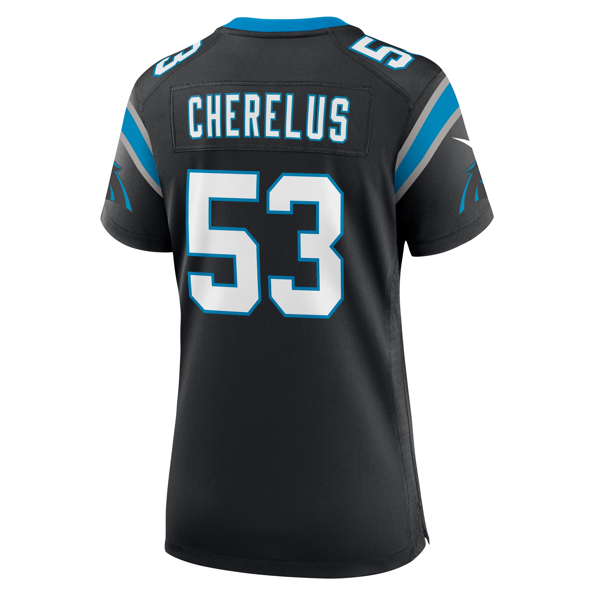 Claudin Cherelus Carolina Panthers Nike Women's Team Game Jersey - Black - vstockx