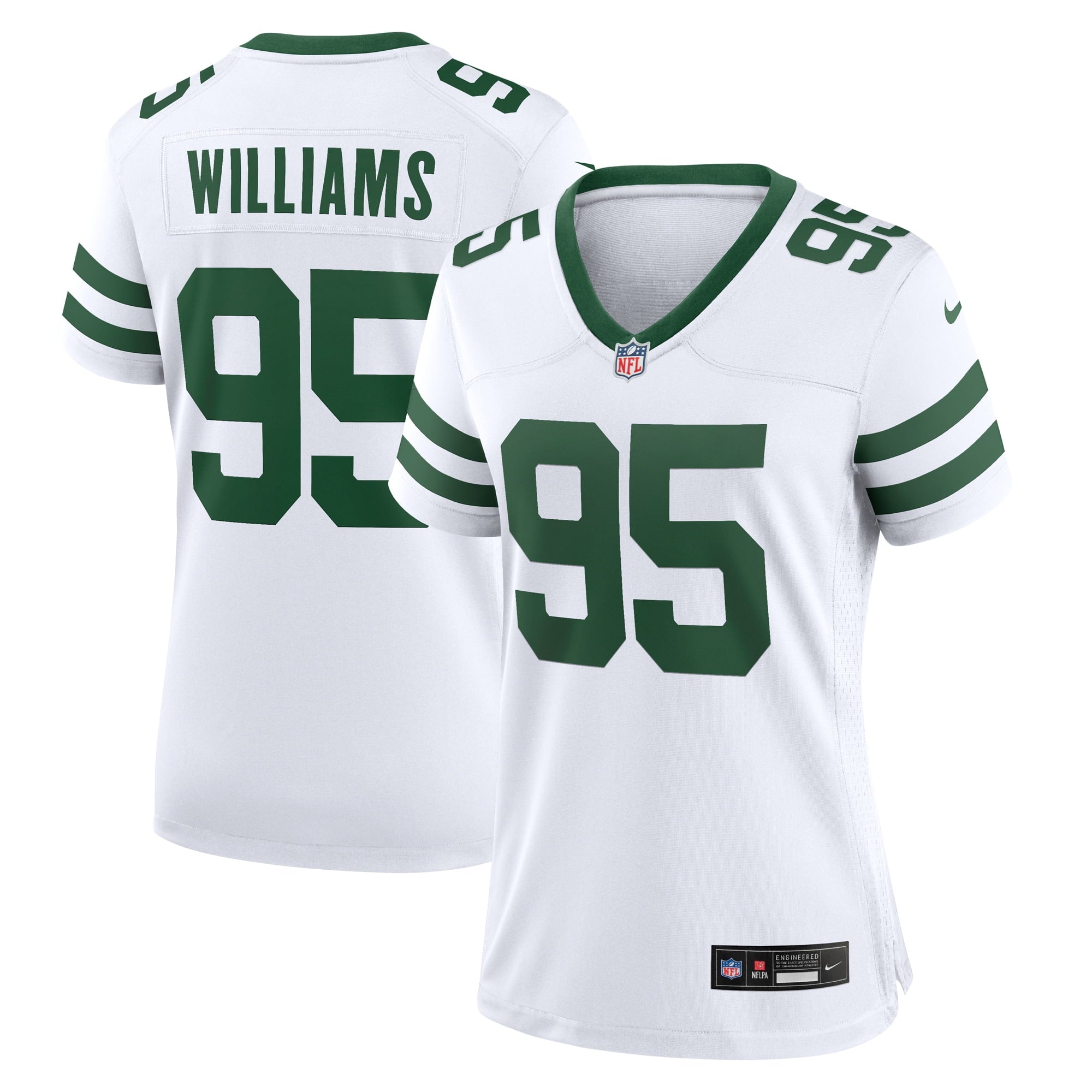 Women's Nike Quinnen Williams White New York Jets Legacy Player Game Jersey - vstockx