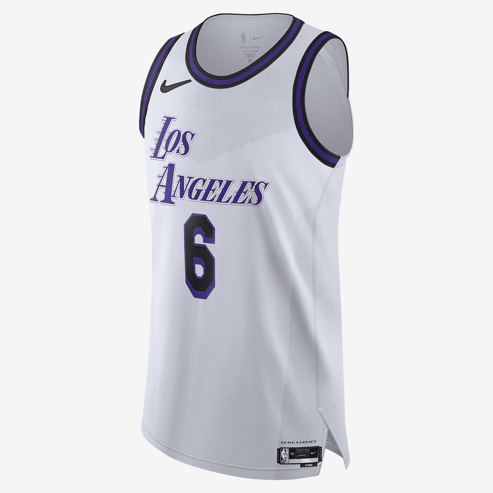 Los Angeles Lakers City Edition Men's Nike Dri-FIT ADV NBA Authentic Jersey - White - vstockx