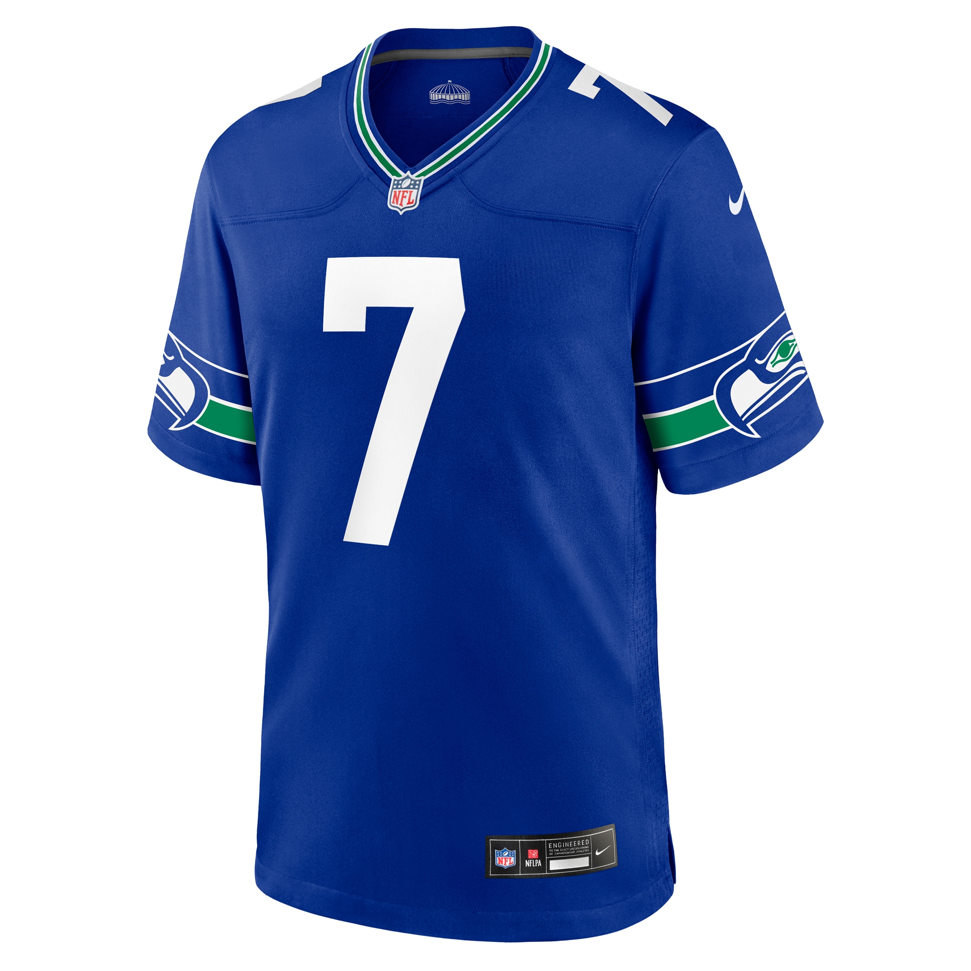 Geno Smith Seattle Seahawks Nike Throwback Player Game Jersey - Royal - vstockx