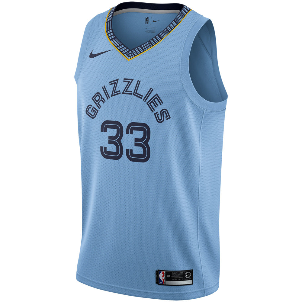 Men's Memphis Grizzlies Marc Gasol Statement Edition Jersey - Light Blue - vstockx