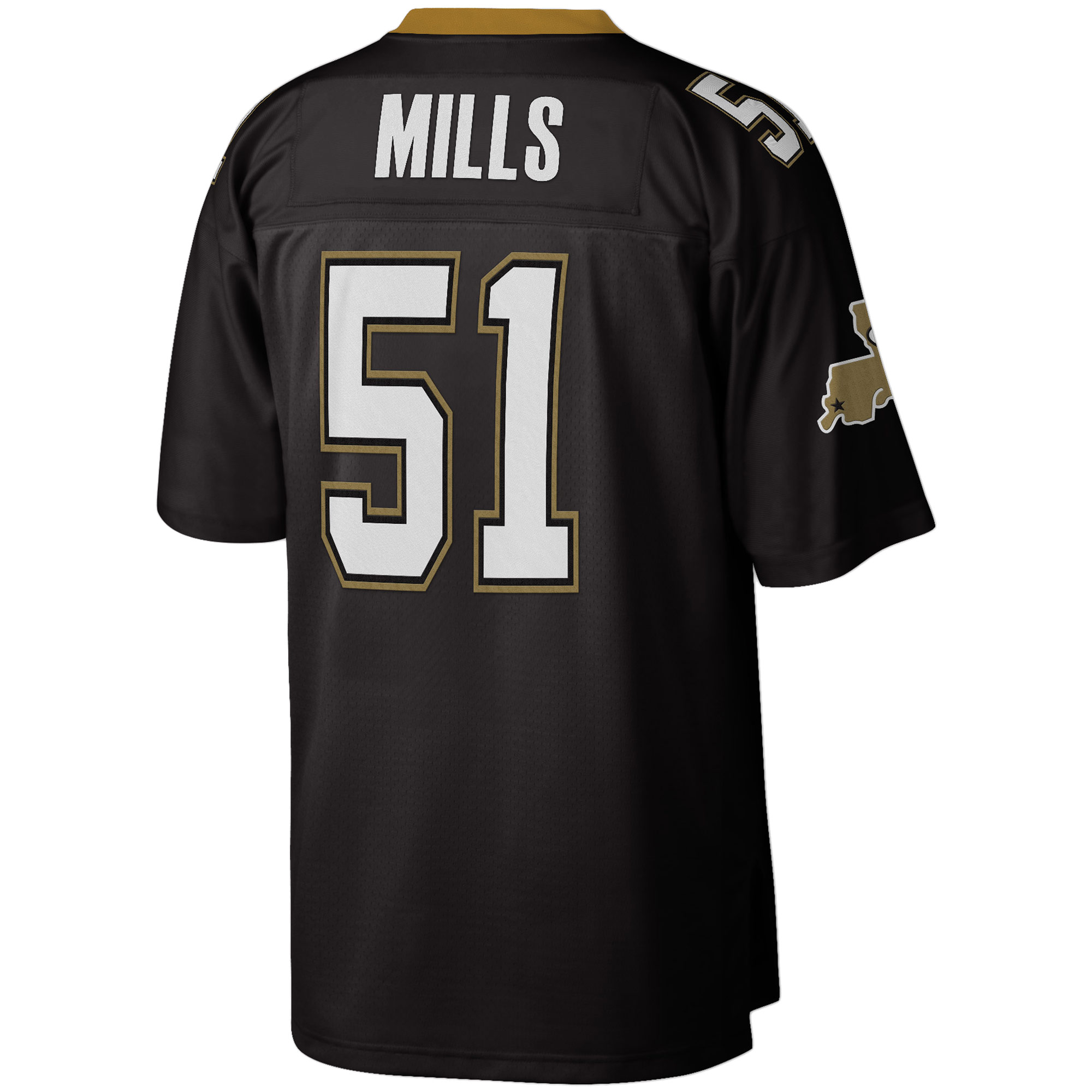 Sam Mills New Orleans Saints Mitchell & Ness Legacy Replica Jersey - Black - vstockx