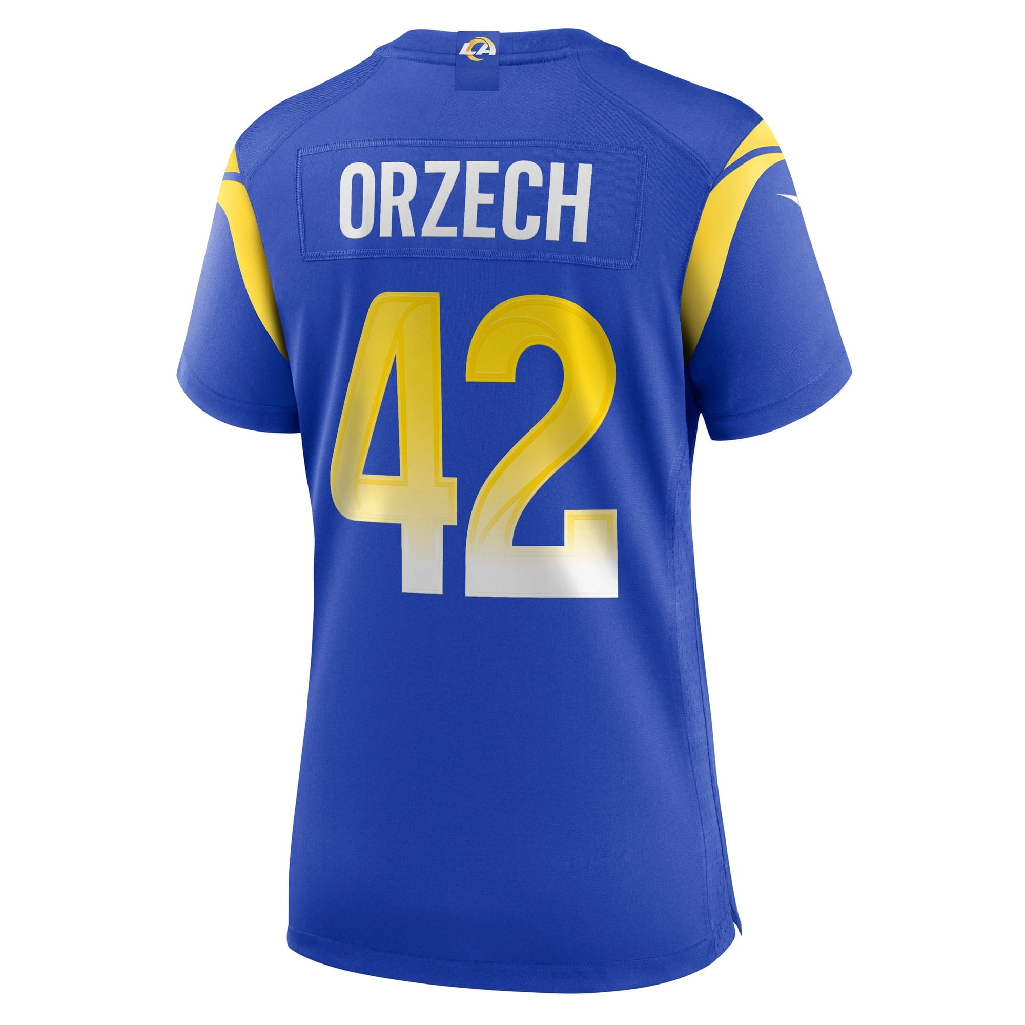 Women's Nike Matthew Orzech Royal Los Angeles Rams Game Jersey - vstockx