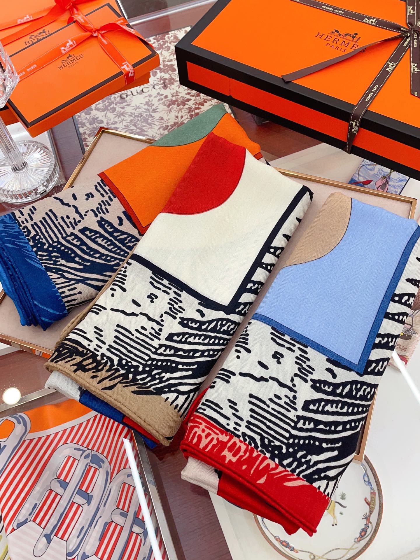 Streetwear Scarf Hermes 328843 size: 140cm*140cm - vstockx