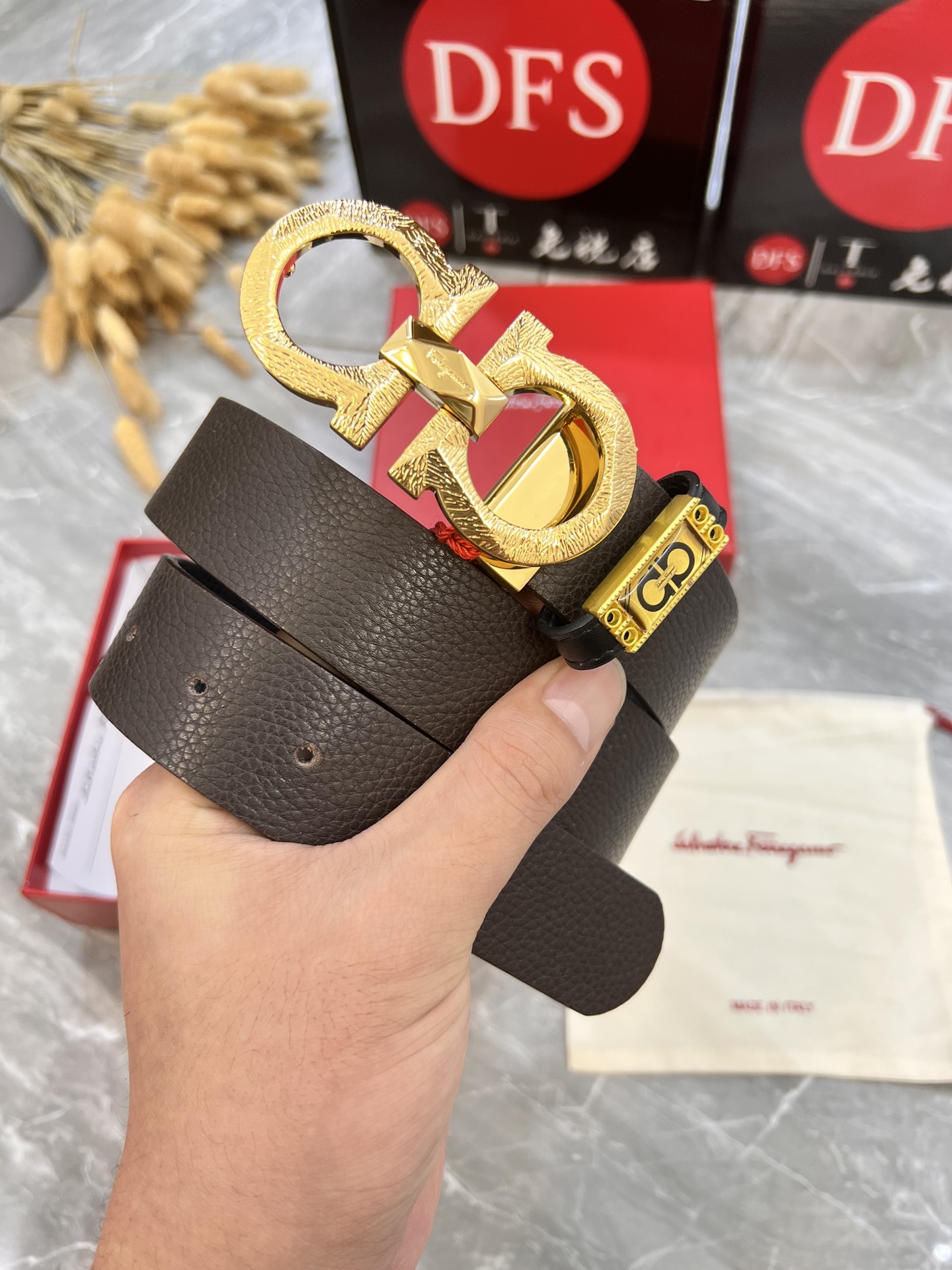 Streetwear Belt Ferragamo 319944 size:3.5cm - vstockx