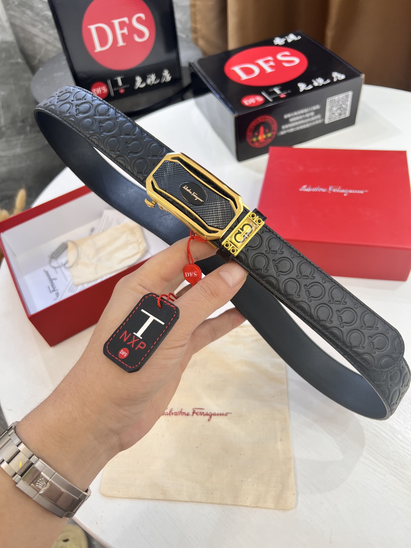 Streetwear Belt Ferragamo 320346 size:3.5cm - vstockx