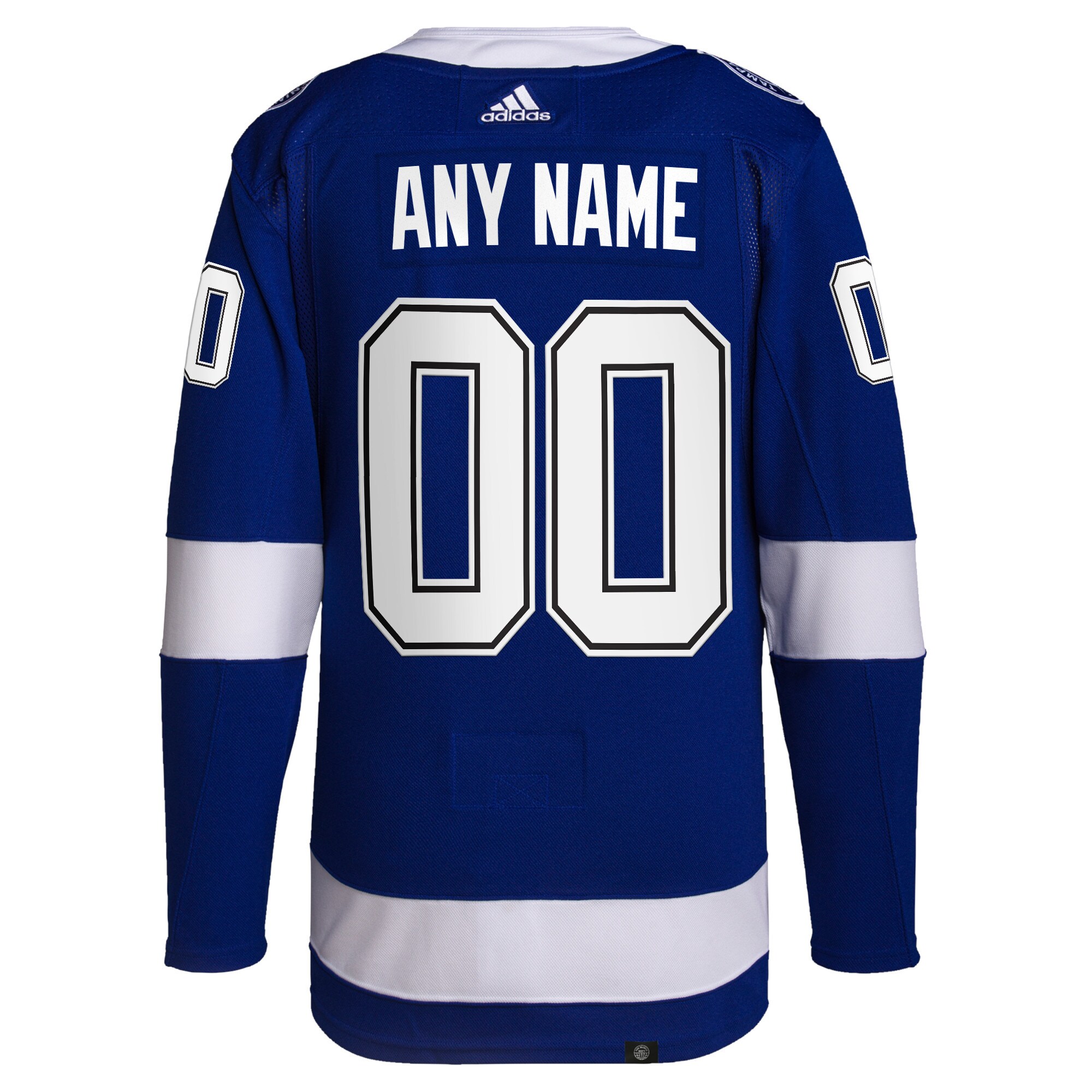 Tampa Bay Lightning adidas Home Primegreen Authentic Pro Custom Jersey - Royal - vstockx