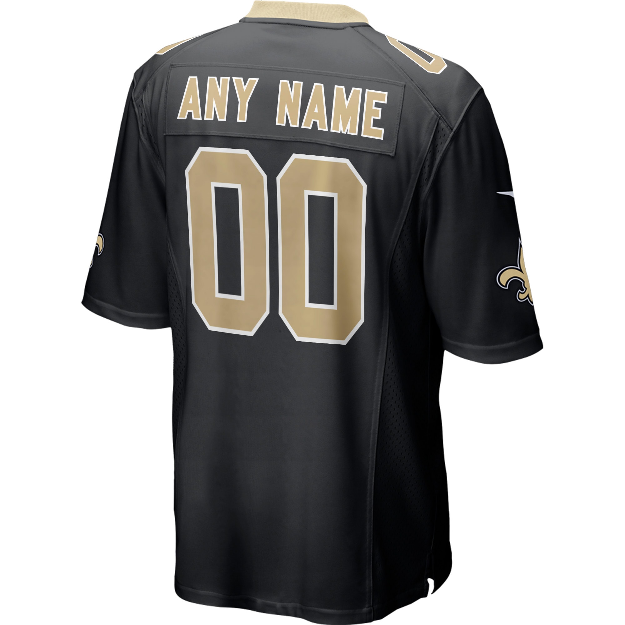 New Orleans Saints Nike Custom Game Jersey - Black - vstockx