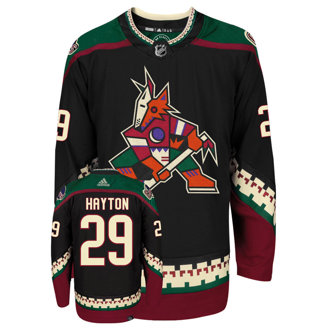 Barrett Hayton Arizona Coyotes Adidas Primegreen Authentic NHL Hockey Jersey - vstockx