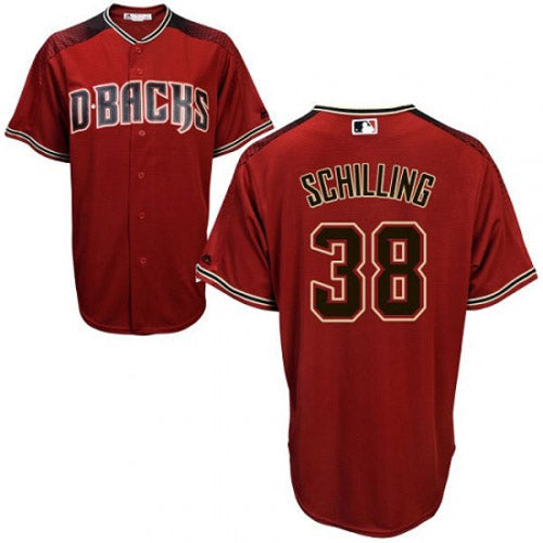 Youth Arizona Diamondbacks Curt Schilling Replica Alternate Jersey - Red - vstockx