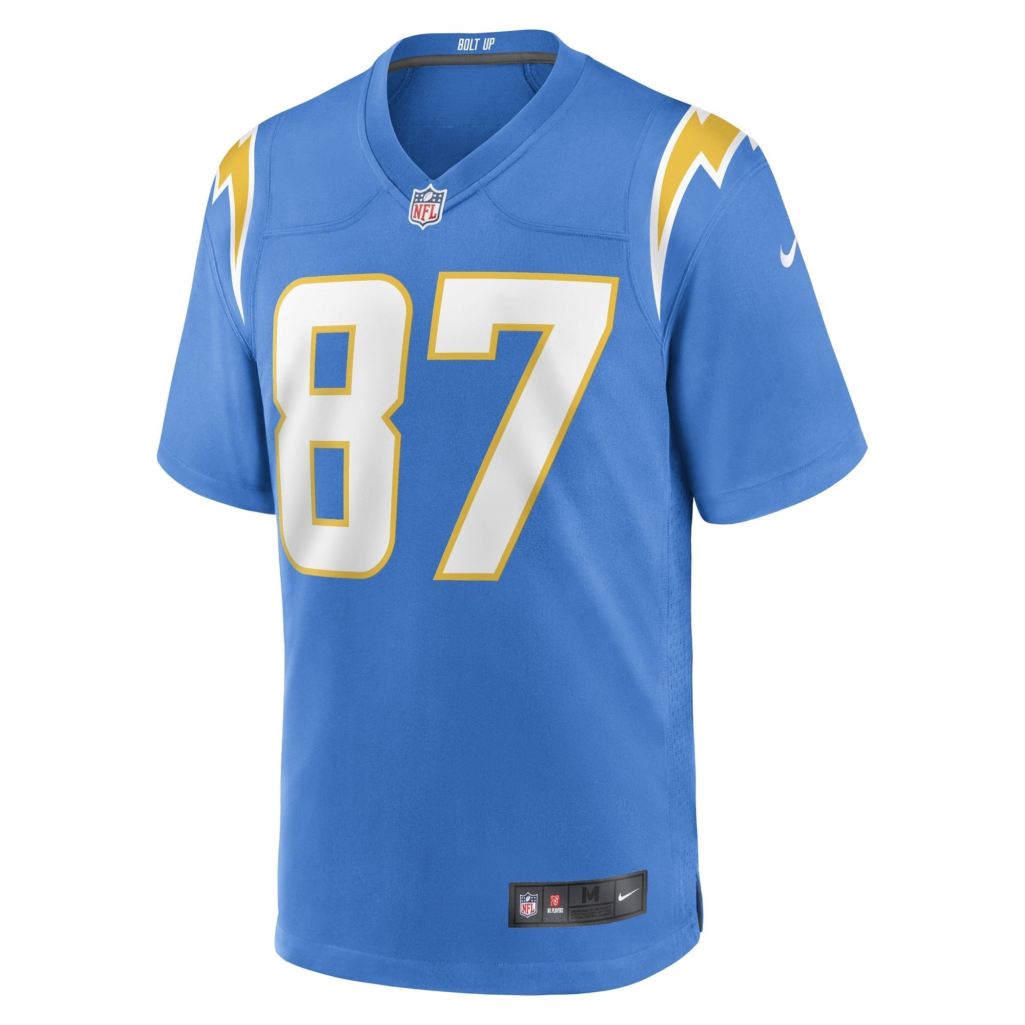 Men's Nike Hunter Kampmoyer Powder Blue Los Angeles Chargers Game Player Jersey - vstockx